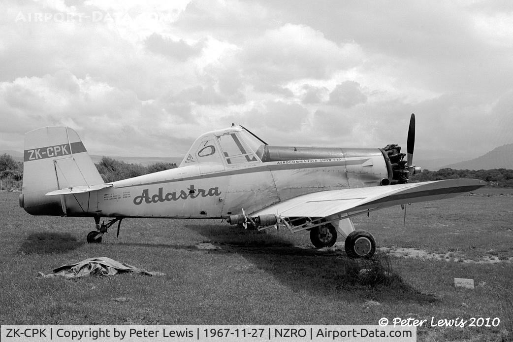 ZK-CPK, 1966 Aero Commander S2D-600 C/N 600-1319D, Adastra Aviation Ltd., Mt Maunganui