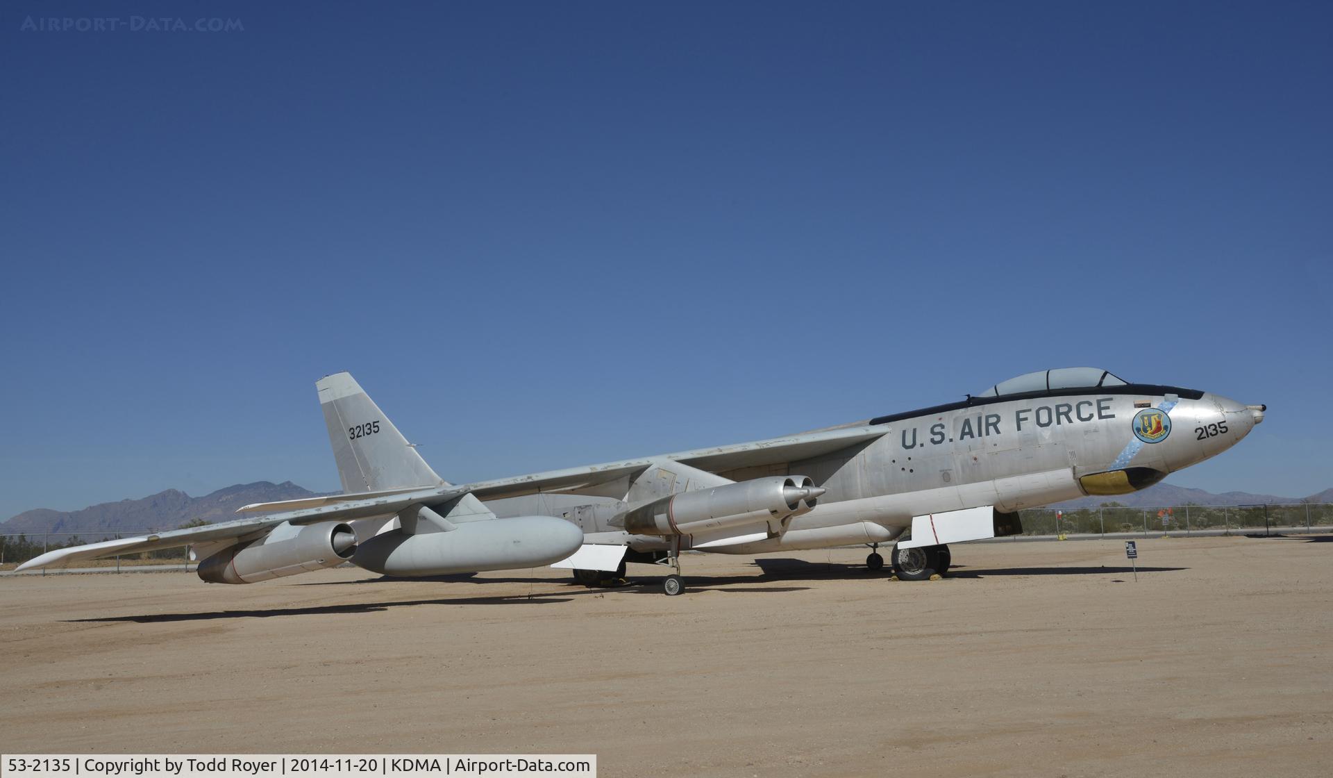 53-2135, 1953 Douglas-Tulsa EB-47E-55-DT Stratojet C/N 44481, On display at the Pima Air and Space Museum