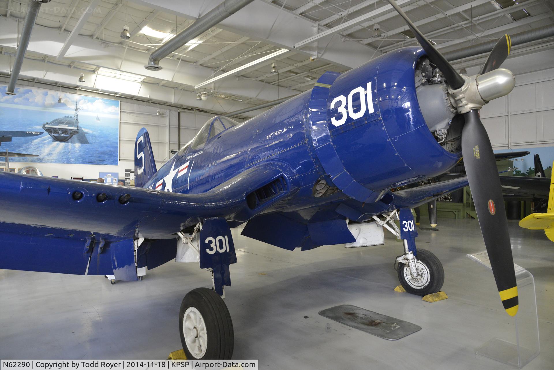 N62290, 1945 Goodyear FG-1D Corsair C/N 3890, On display at the Palm Springs Air Museum