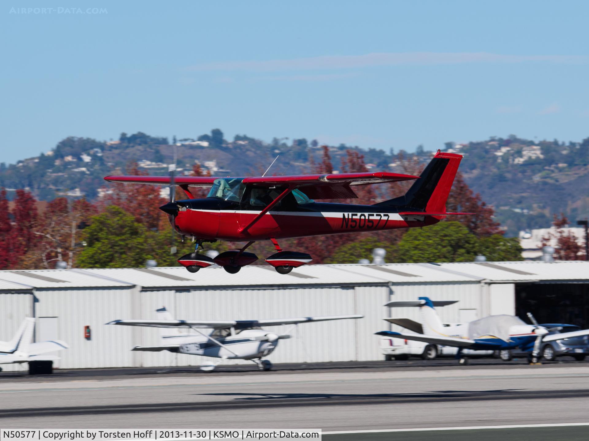 N50577, 1968 Cessna 150J C/N 15069408, N50577 arriving on RWY 21