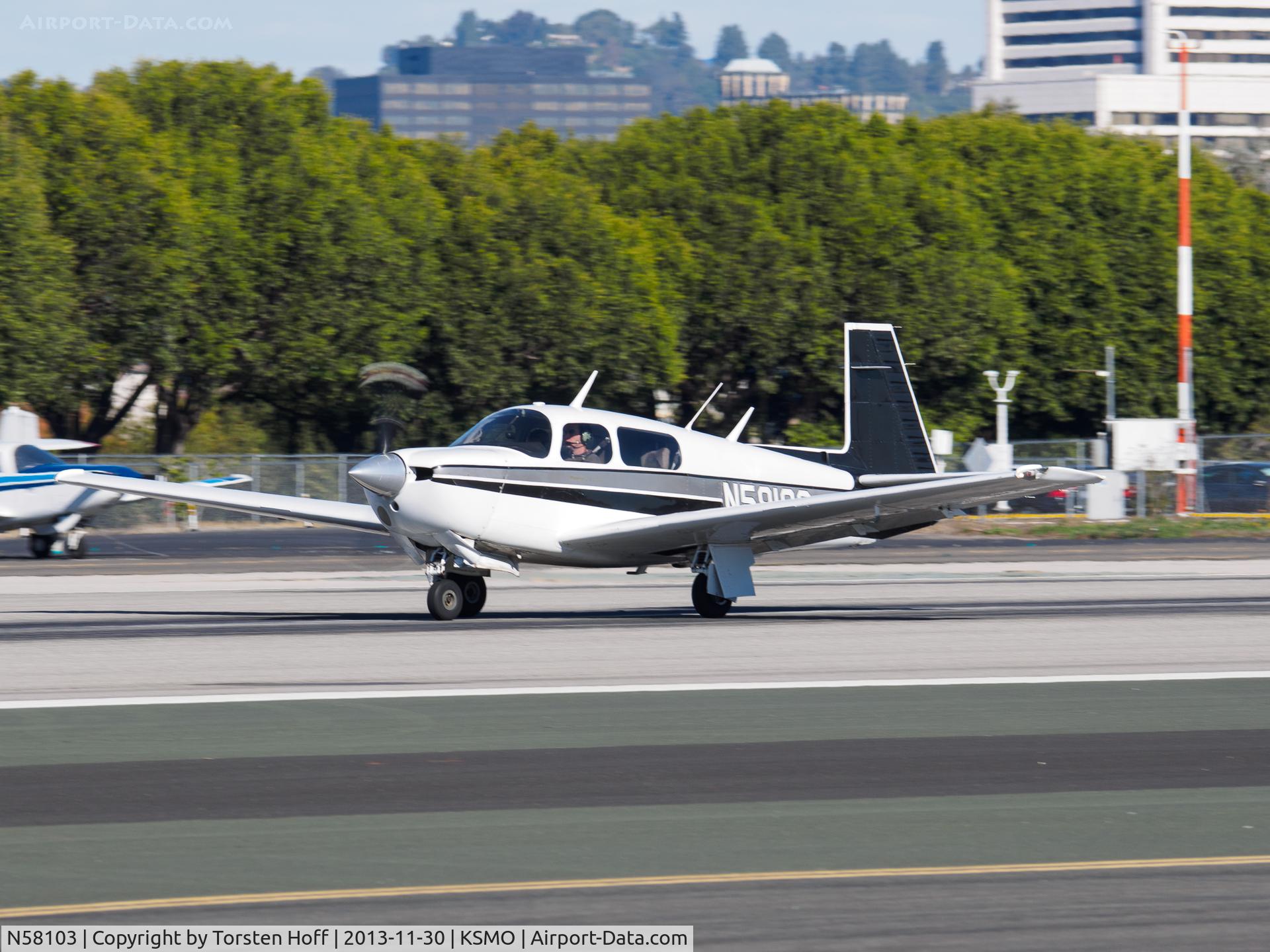 N58103, Mooney M20J 201 C/N 24-3009, N58103 departing from RWY 21
