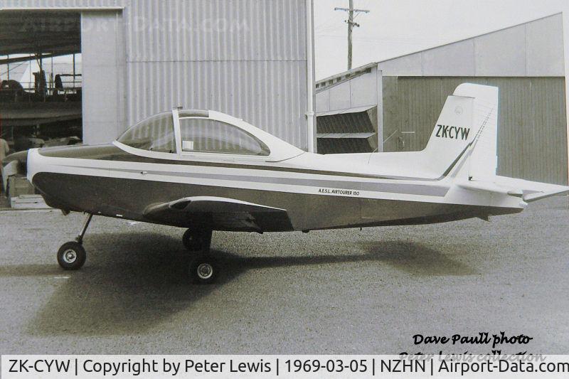 ZK-CYW, 1969 AESL Airtourer Super 150 C/N A523, Aero Engine Services Ltd., Hamilton