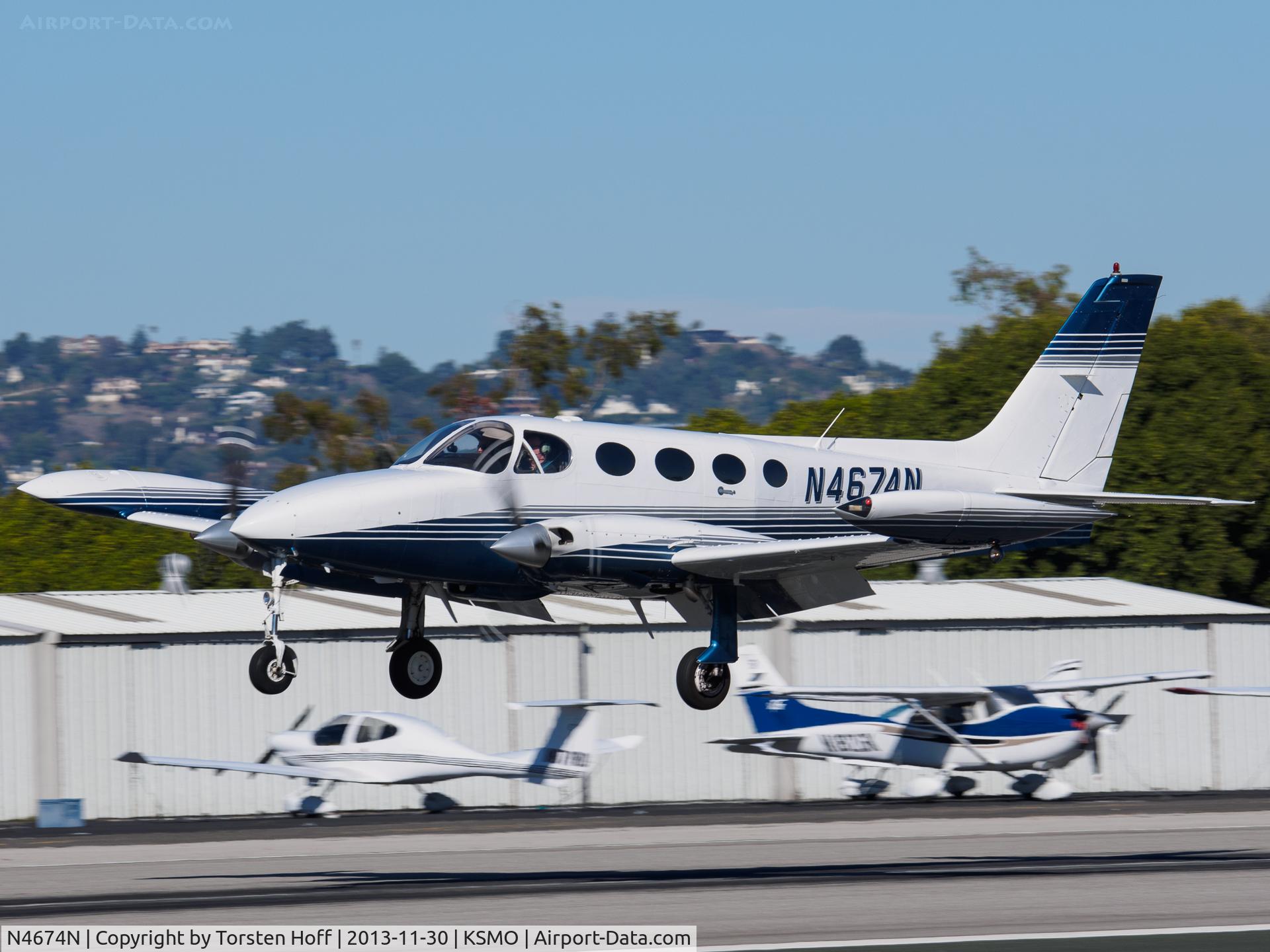 N4674N, 1980 Cessna 340A C/N 340A1023, N4674N arriving on RWY 21
