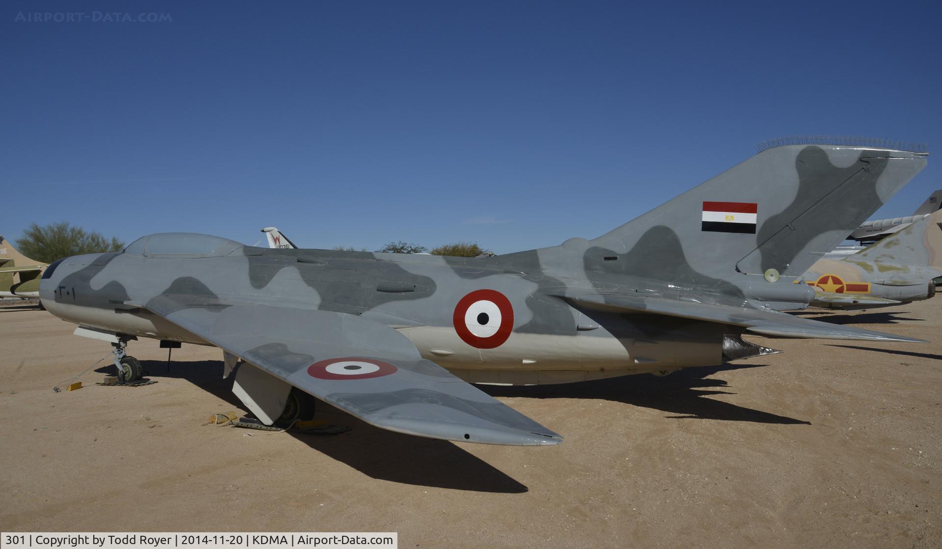 301, Shenyang J-6A (MiG-19PF) C/N Not found 301, On display at the Pima Air and Space Museum