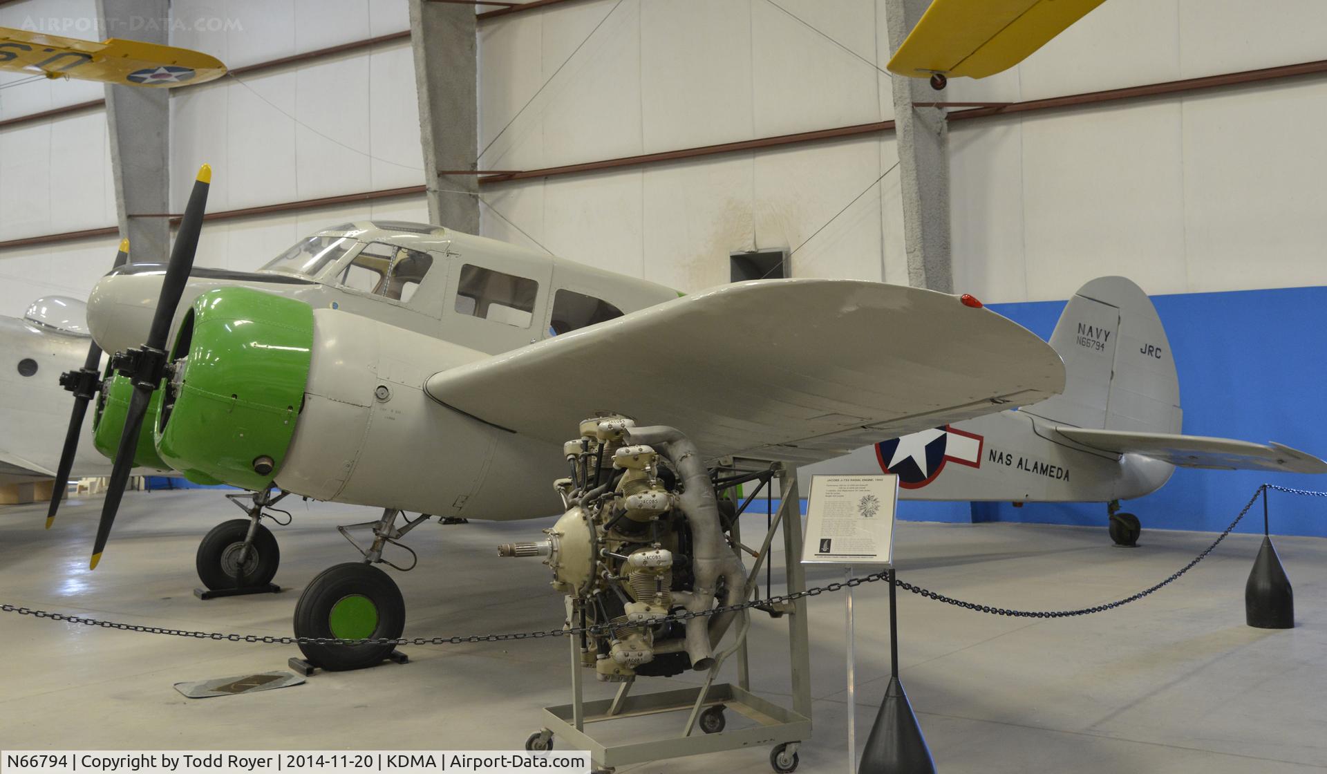 N66794, Cessna UC-78C (T-50) Bobcat Bobcat C/N 4153, On display at the Pima Air and Space Museum