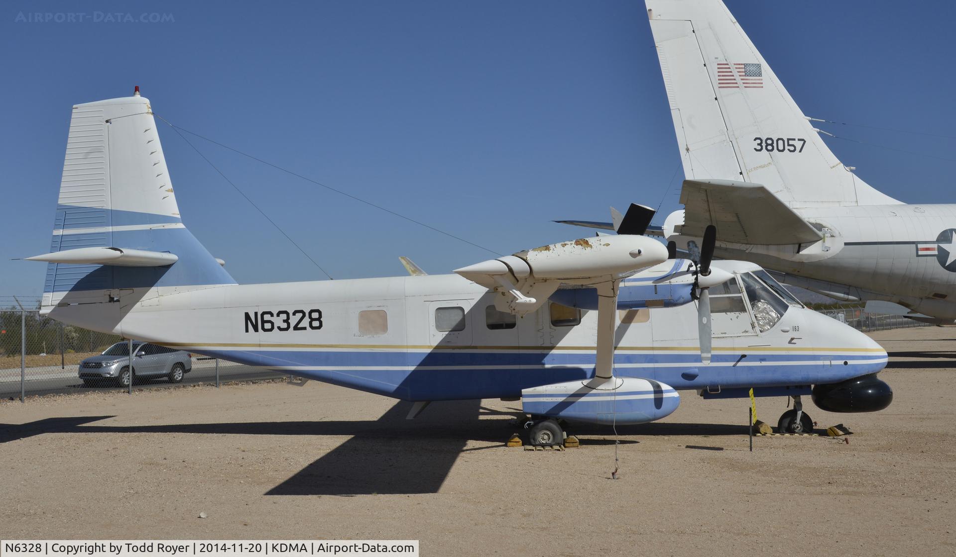 N6328, 1989 GAF N22S Searchmaster L C/N N22S-163, On display at the Pima Air and Space Museum