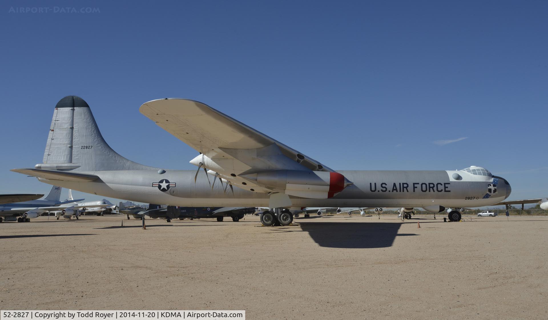 52-2827, 1952 Convair B-36J-10-CF Peacemaker C/N 383, On display at the Pima air and Space Museum