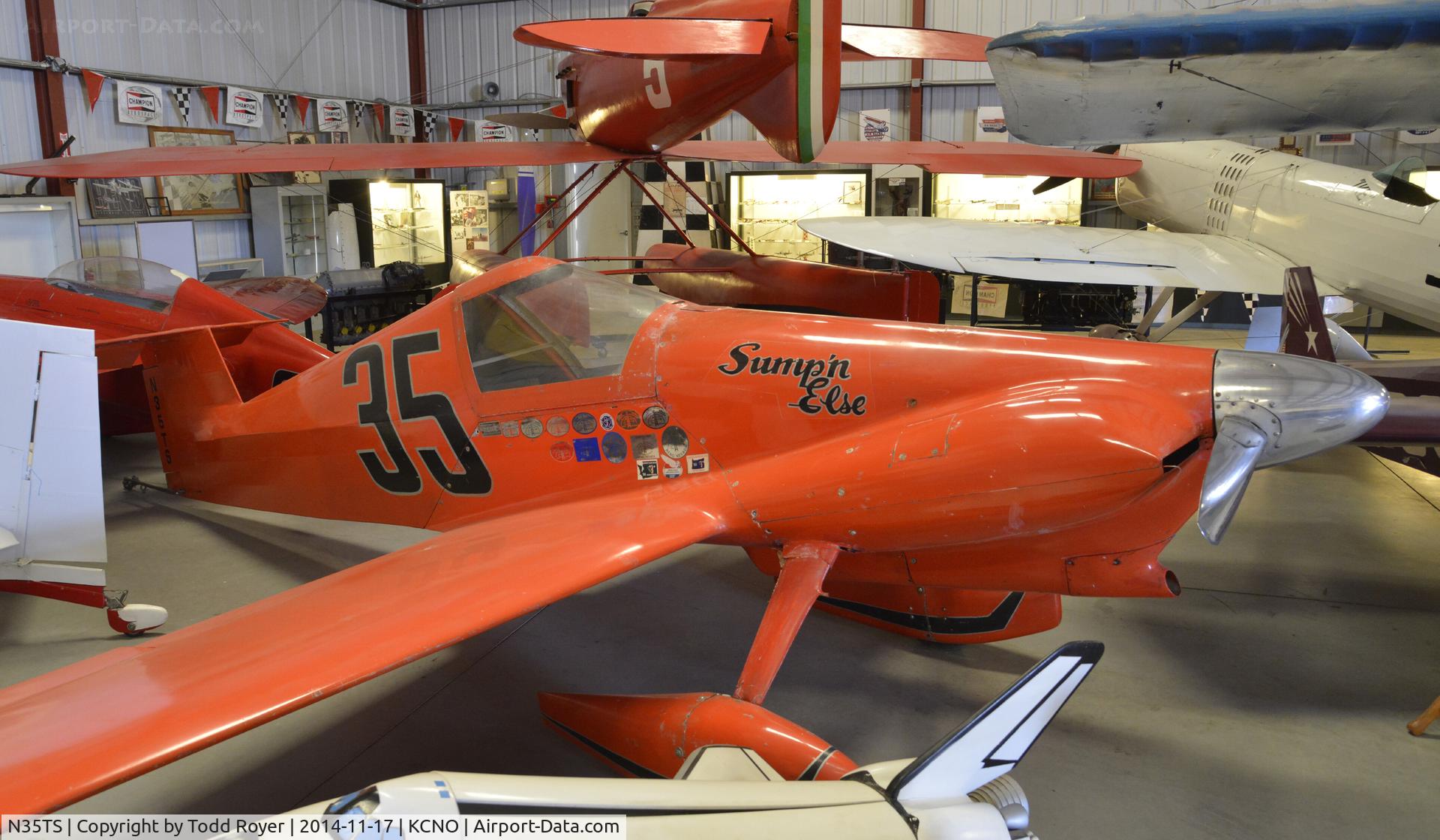 N35TS, 1971 Hansen WH-1 C/N 1, On display at the Planes of Fame Chino location