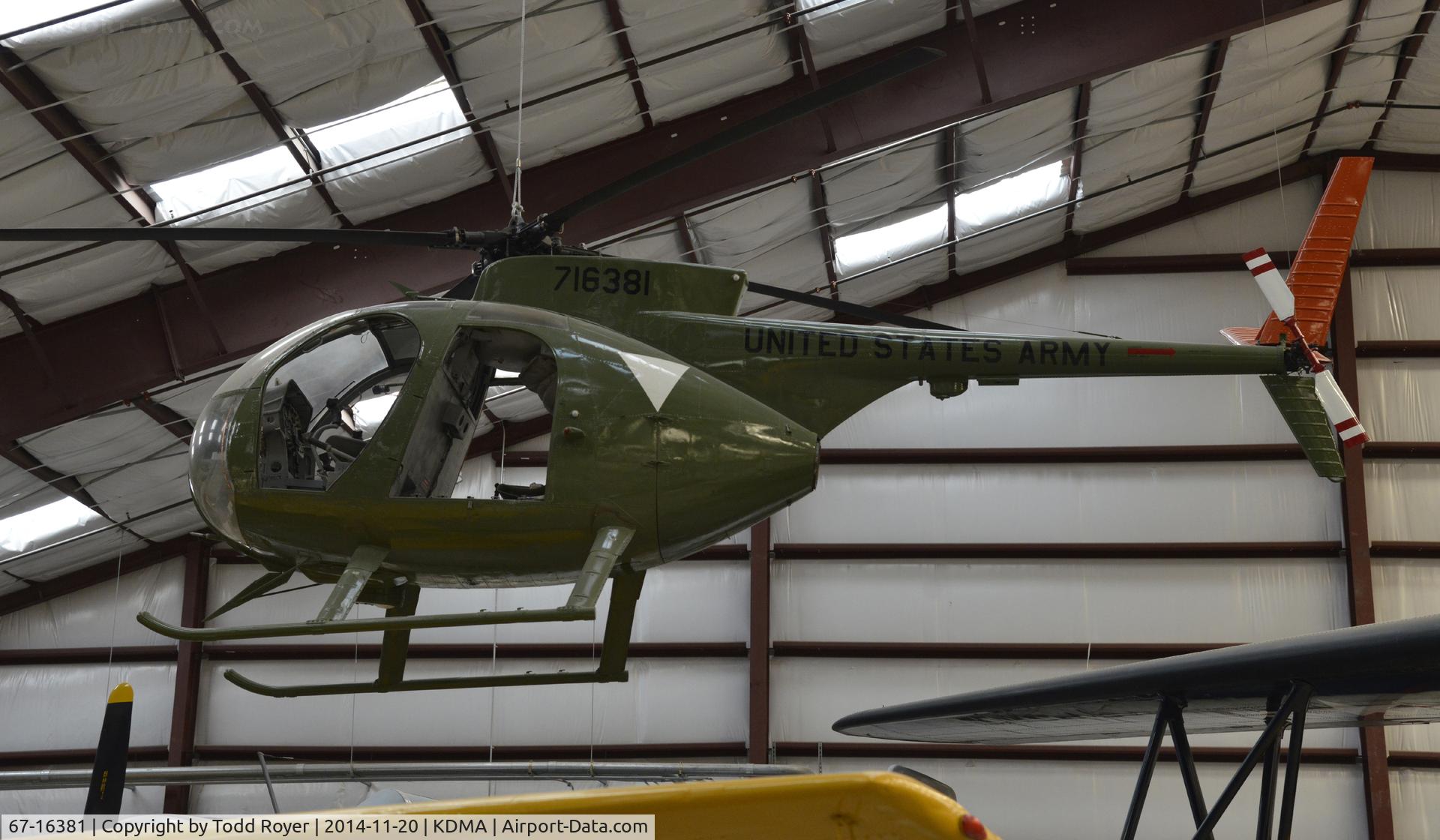 67-16381, 1967 Hughes OH-6A Cayuse C/N 0766, On display at the Pima Air and Space Museum
