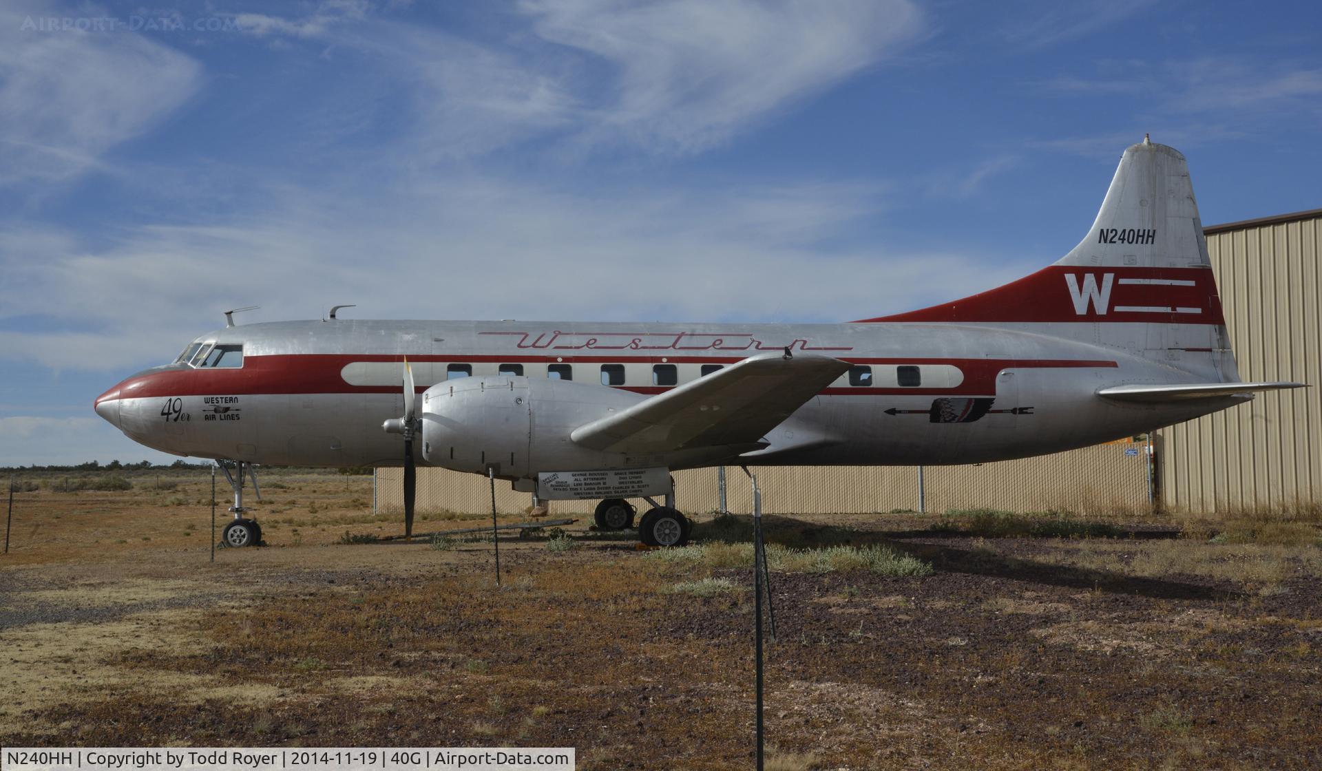N240HH, 1948 Convair CV-240-1 C/N 47, On display at the Planes of Fame Valle location