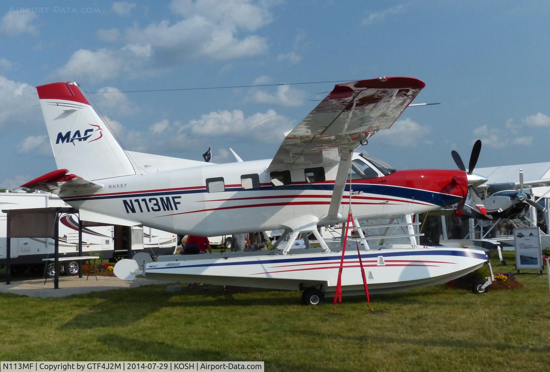 N113MF, 2014 Quest Kodiak 100 C/N 100-0113, N113MF   at Oshkosh 29.7.14
