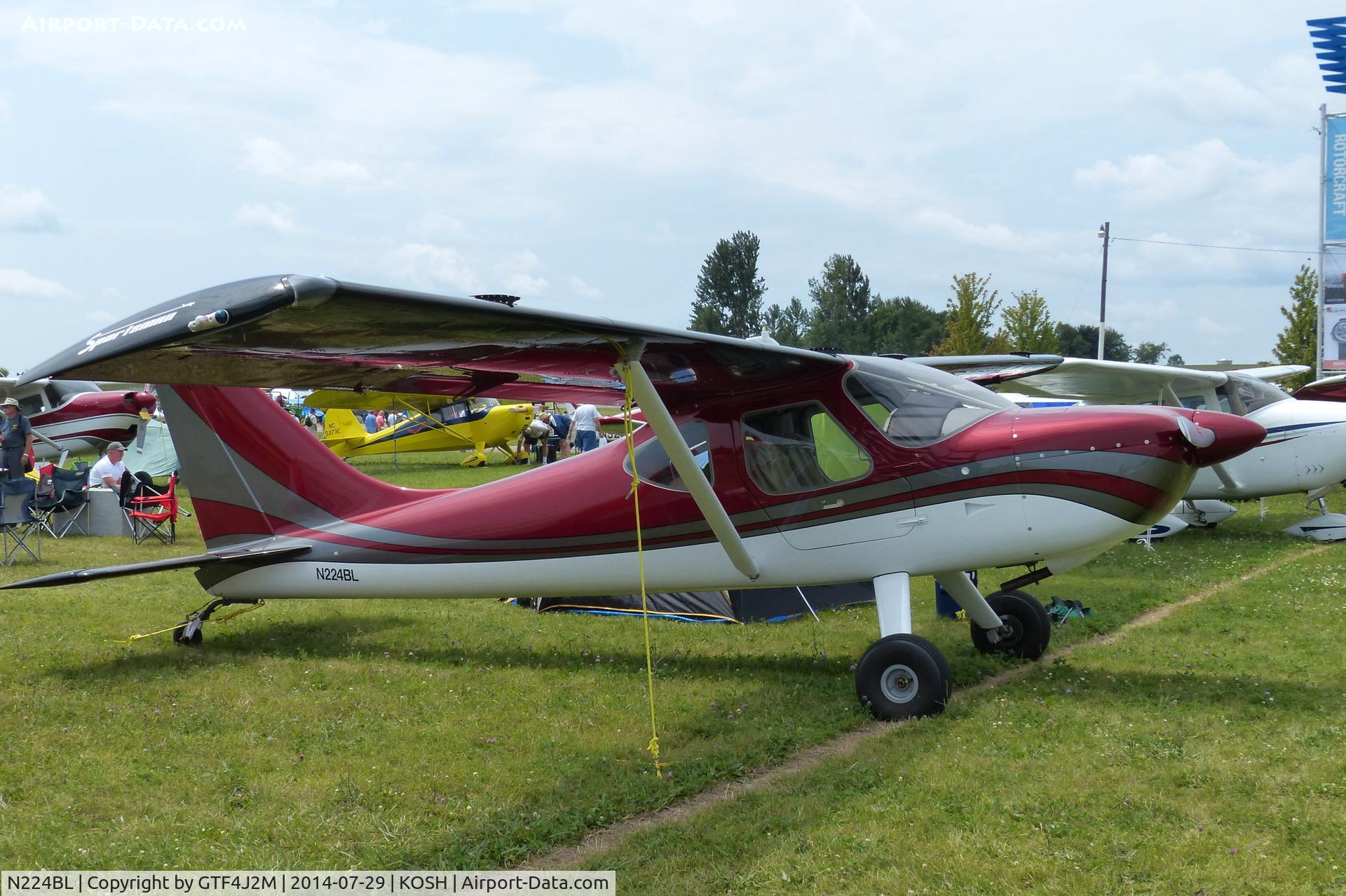 N224BL, 2013 Glasair GS-2 Sportsman C/N 7394, N224BL   at Oshkosh 29.7.14