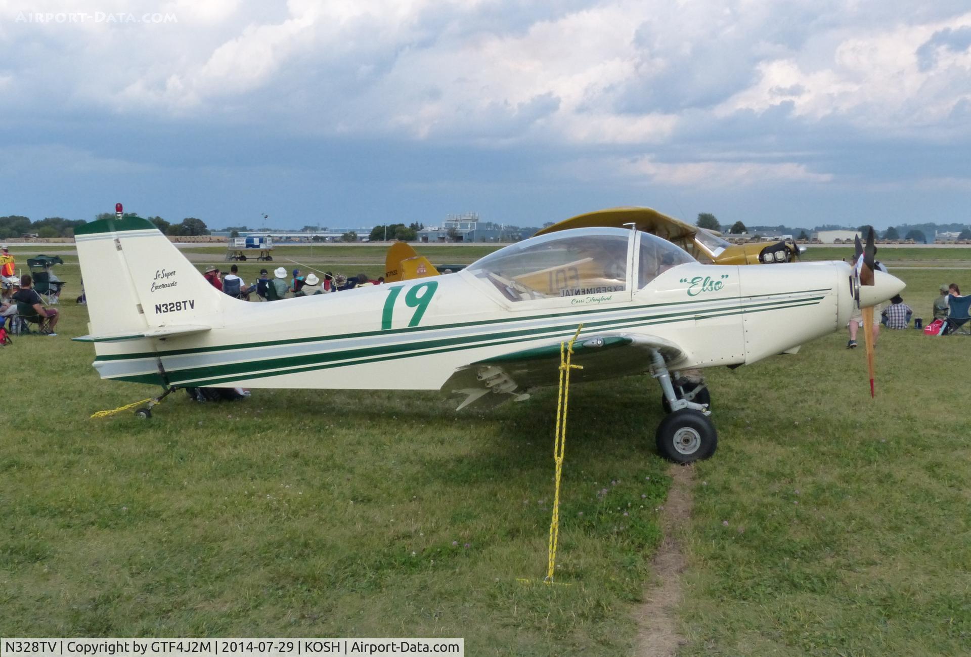 N328TV, 1993 Piel CP-328 Super Emeraude C/N 118, N328TV   at Oshkosh 29.7.14