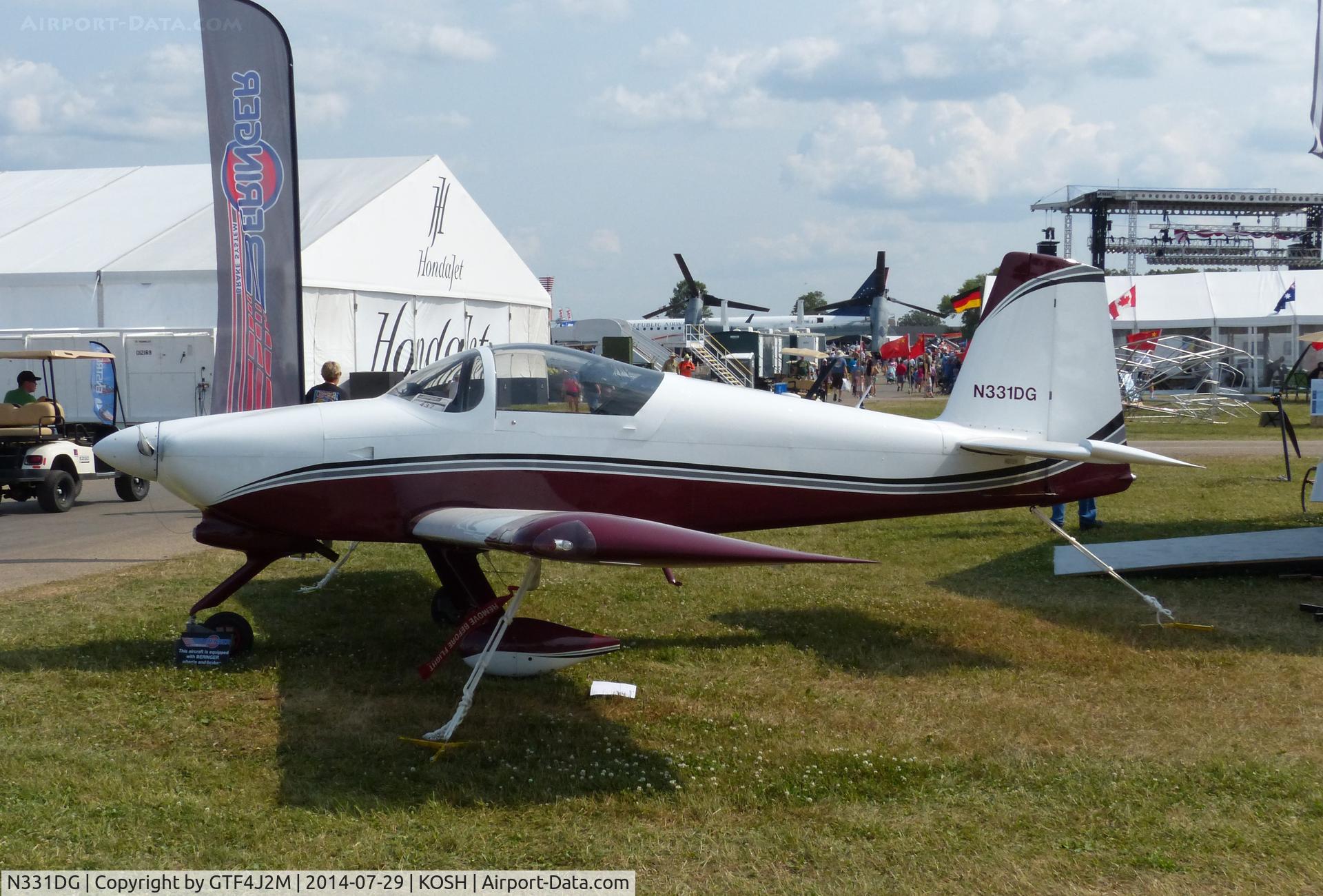 N331DG, 2013 Vans RV-9A C/N 91499, N331DG   at Oshkosh 29.7.14