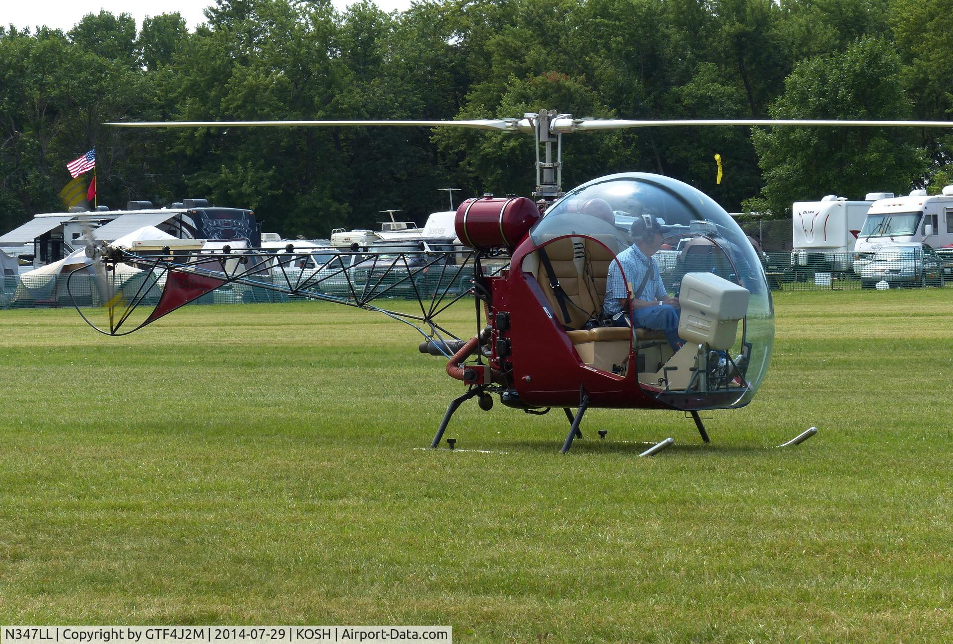 N347LL, 2012 Canadian Home Rotors Safari 400 C/N 2160, N347LL   at Oshkosh 29.7.14