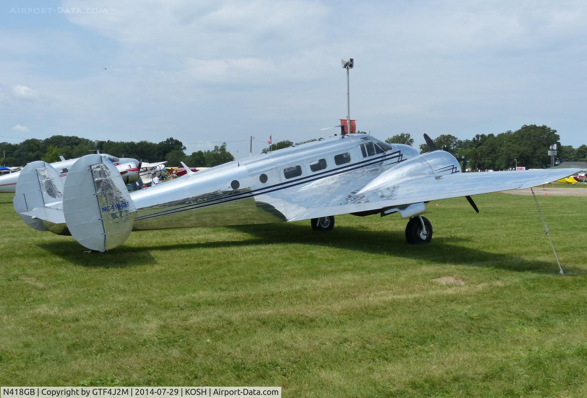 N418GB, 1944 Beech TC-45J C/N 76755, N418GB   at Oshkosh 29.7.14