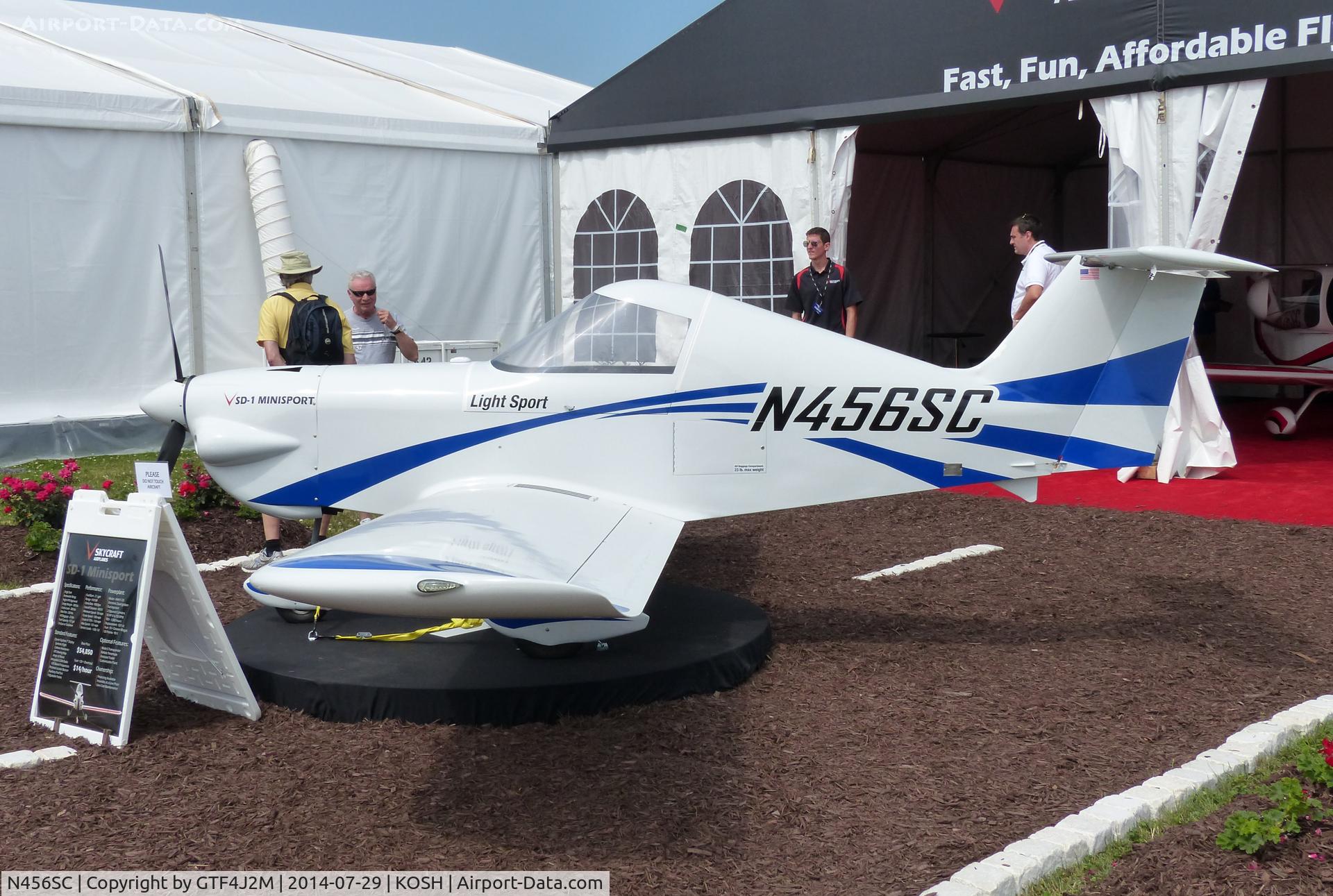 N456SC, 2013 Skycraft SD-1 Minisport TGC C/N SD1-0201TGC, N456SC   at Oshkosh 29.7.14