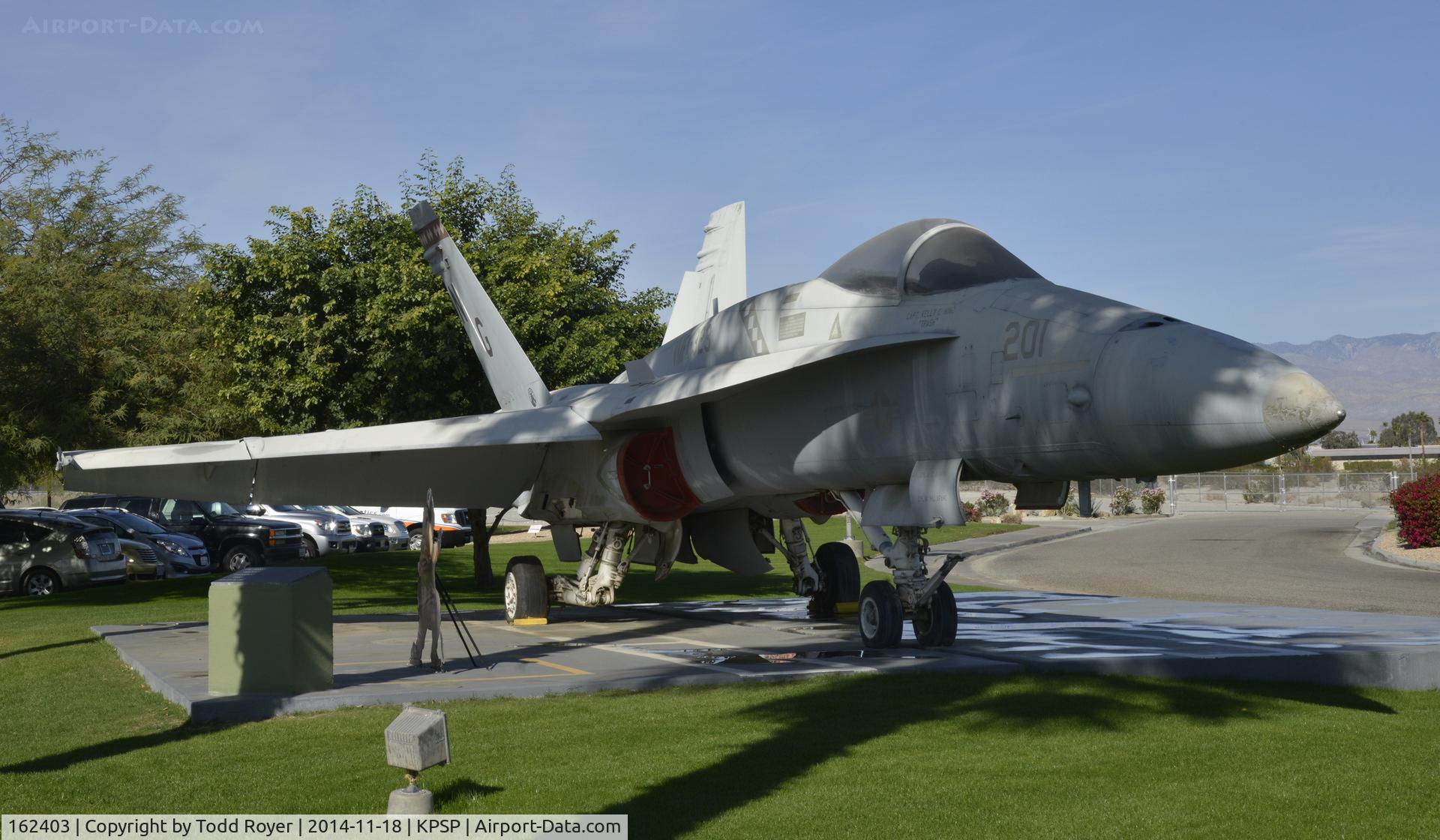 162403, McDonnell Douglas F/A-18A Hornet C/N 0231/A183, On display at the Palm Springs Air Museum