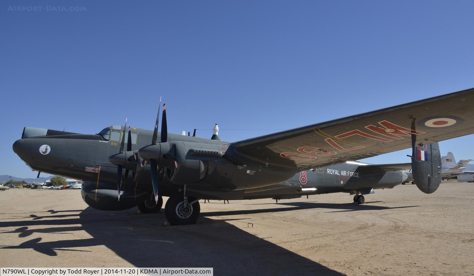 N790WL, 1954 Avro 716 Shackleton AEW.2 C/N R3/696/239009, On display at the Pima Air and Space Museum