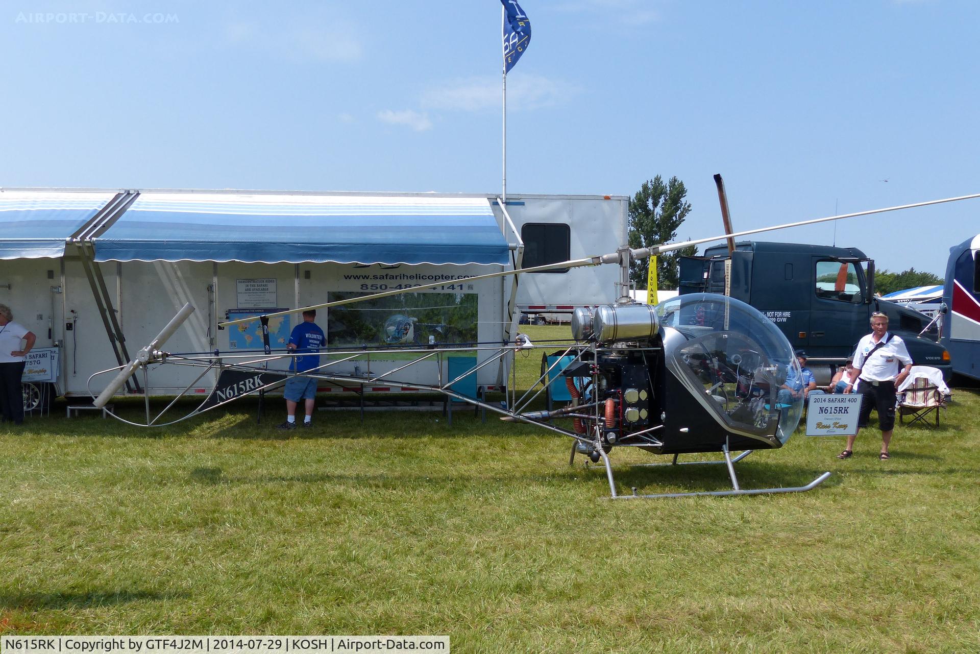 N615RK, 2014 Canadian Home Rotors Safari 400 C/N CH405, N615RK   at Oshkosh 29.7.14