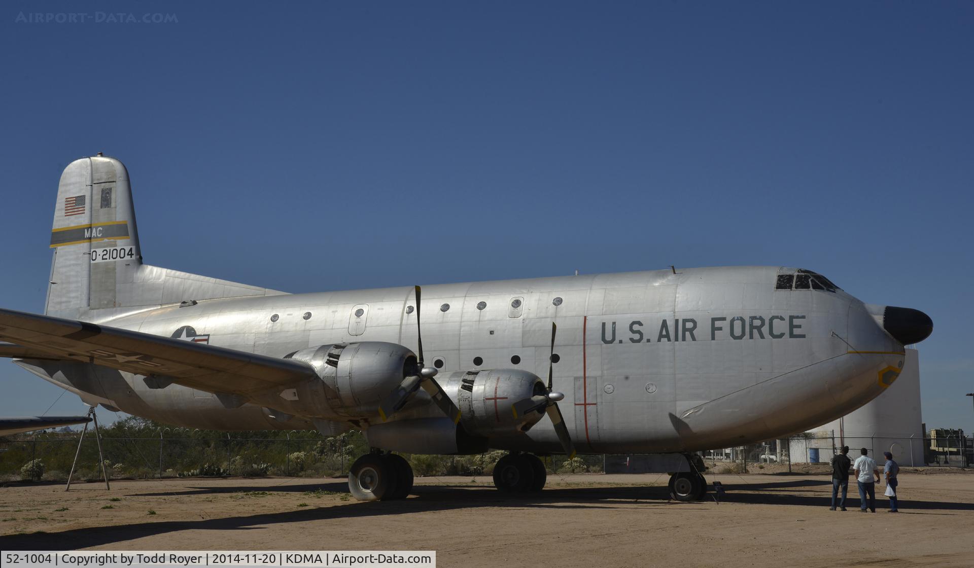 52-1004, 1952 Douglas C-124C Globemaster II C/N 43913, On display at the Pima Air and Space Museum