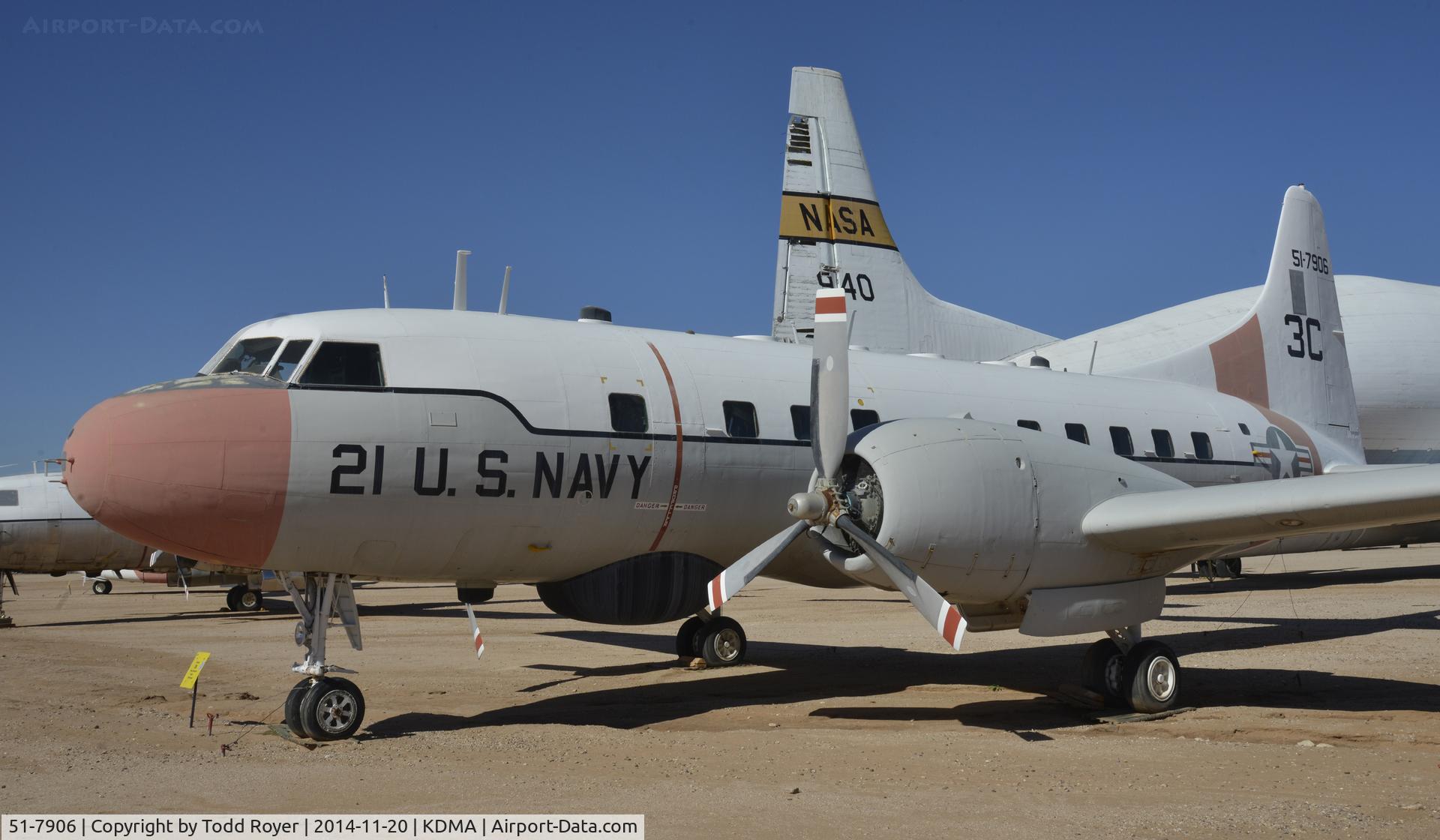 51-7906, 1951 Convair T-29B C/N 240-318, On display at the Pima Air and Space Museum