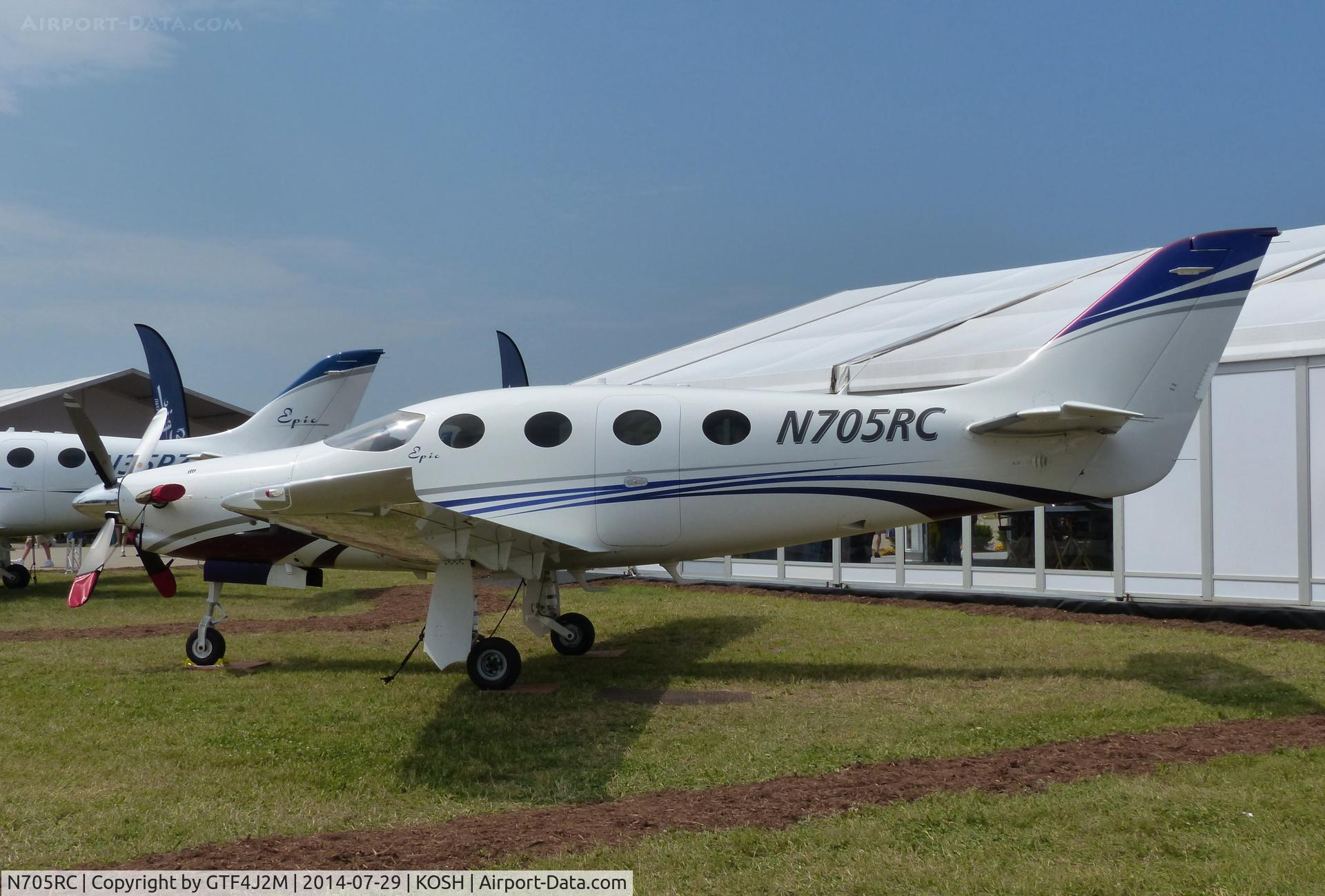 N705RC, 2012 Epic Aircraft Epic LT C/N 033, N705RC   at Oshkosh 29.7.14