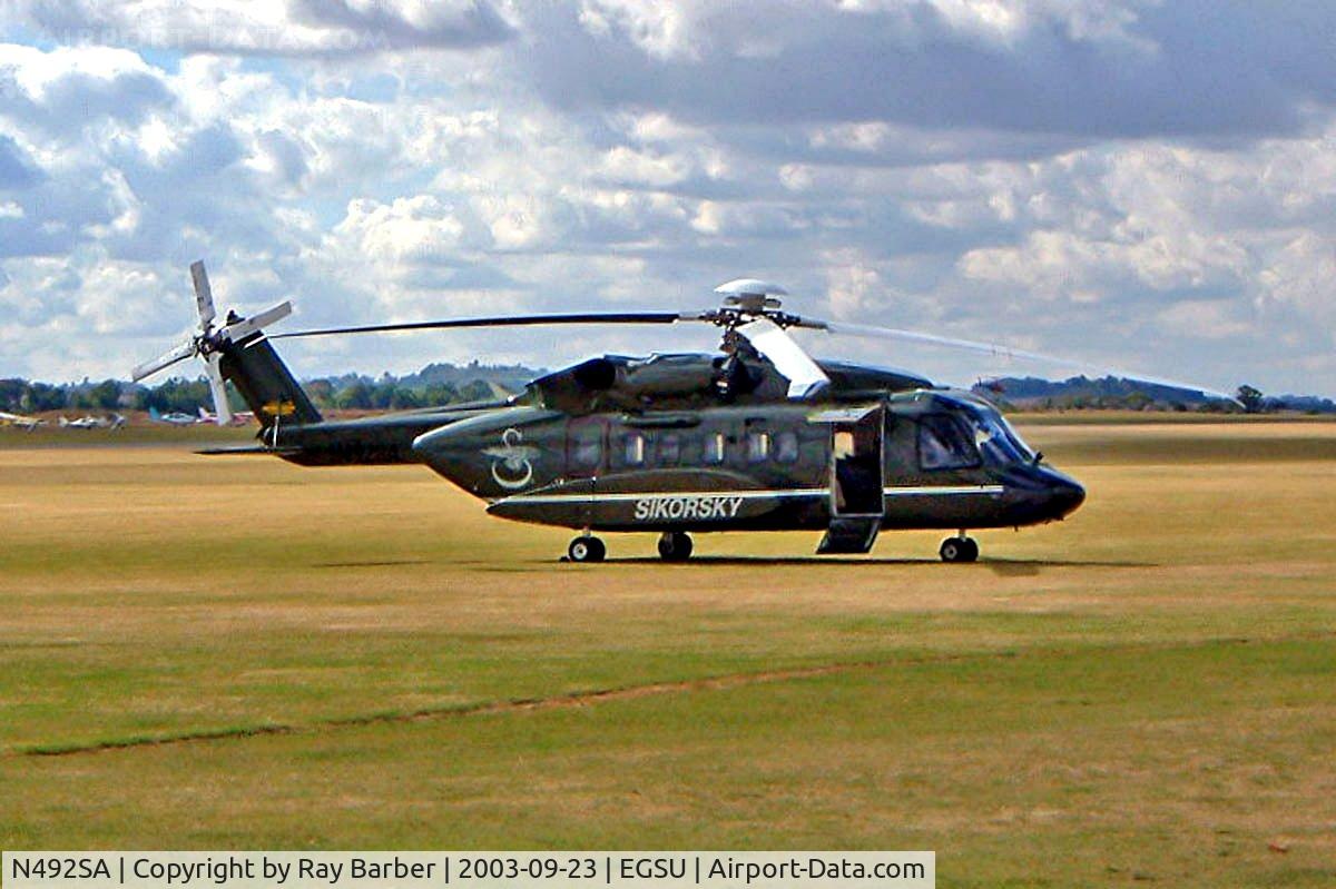 N492SA, 2001 Sikorsky S-92 C/N 920004, Sikorsky S-92A [920004] (Sikorsky Aircraft Corporation) Duxford~G 23/09/2003