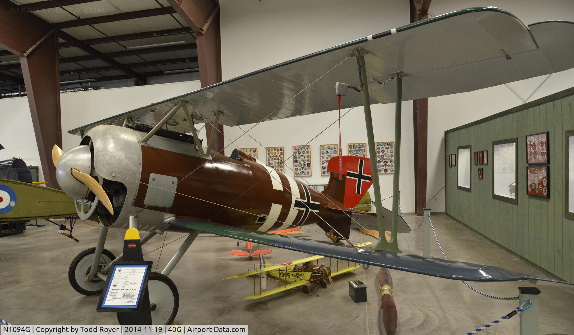 N1094G, Siemens-Schuckert (SSW) D-IV C/N S10, On display at the Planes of Fame Valle location