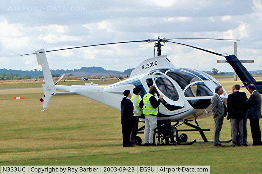 N333UC, 1994 Schweizer 269D C/N 0006, N333UC   Schweizer S.333 [0006] (Schweizer Aircraft Corp) Duxford~G 23/09/2003