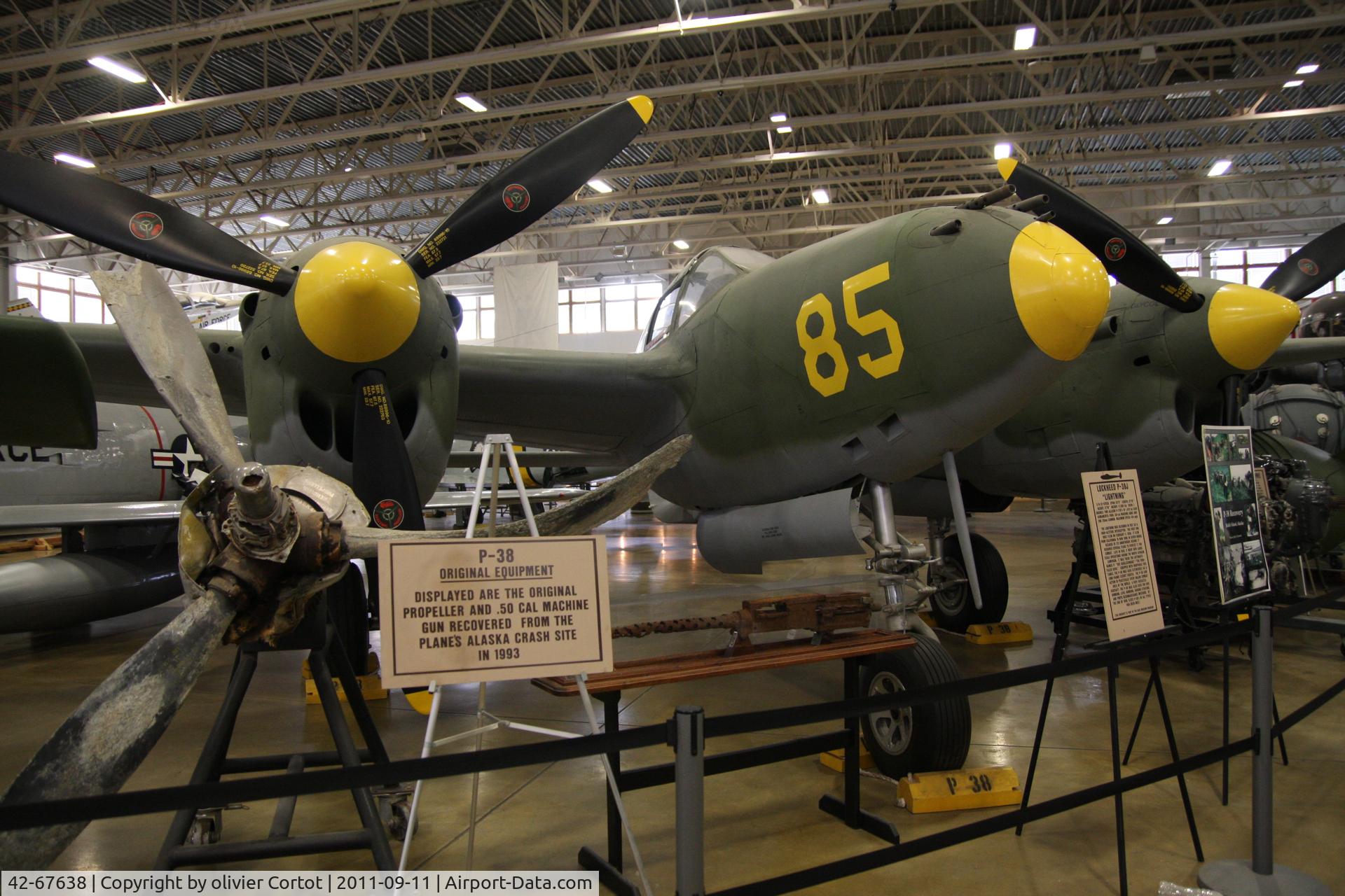 42-67638, 1943 Lockheed P-38J Lightning C/N 2149, Hill museum