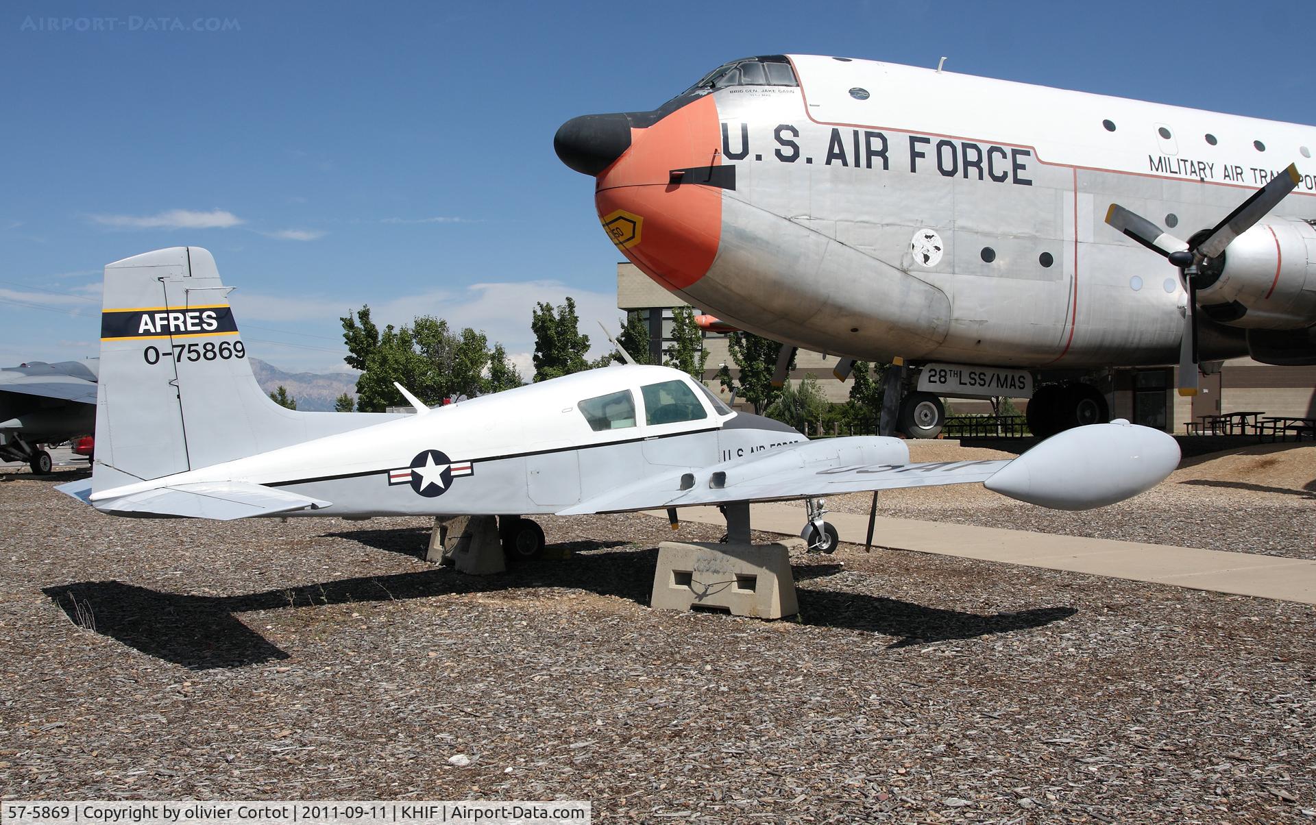 57-5869, 1956 Cessna U-3A Blue Canoe (310A) C/N 38024, Hill museum