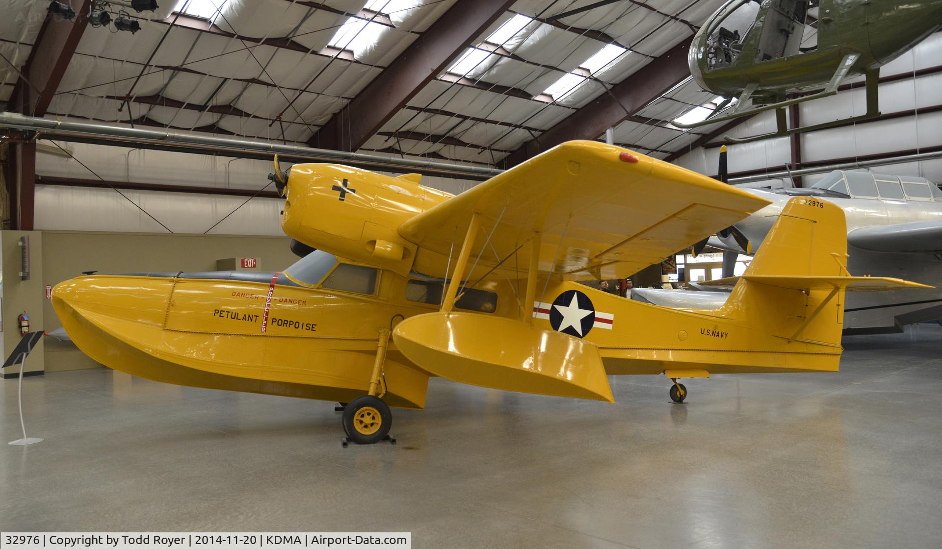 32976, Grumman J4F-2 Widgeon C/N 1330, On display at the Pima Air and Space Museum