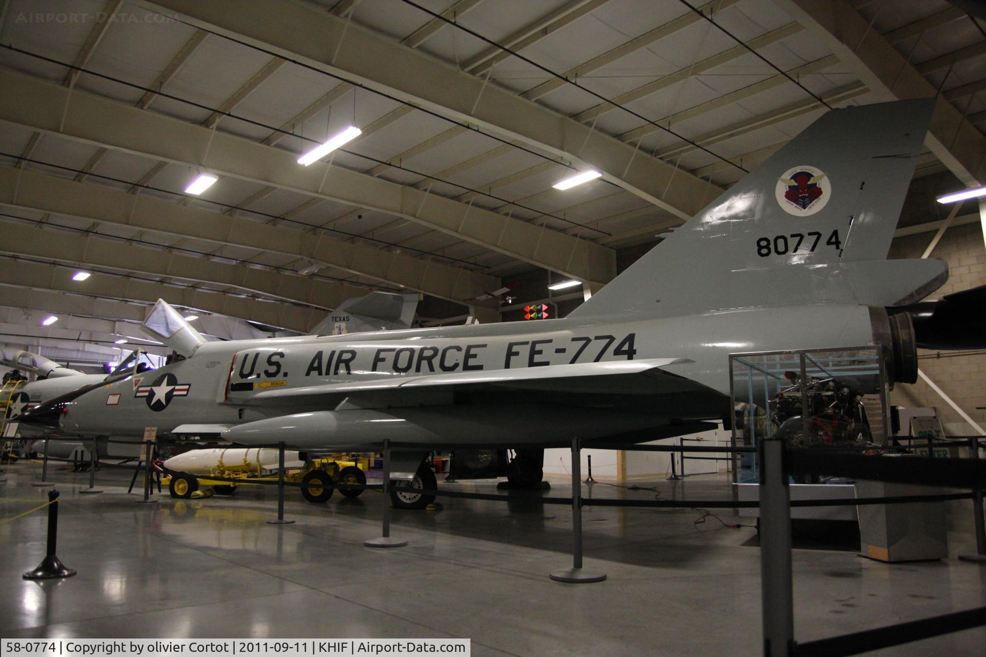 58-0774, 1958 Convair F-106B Delta Dart C/N 8-24-105, Hill AFB museum