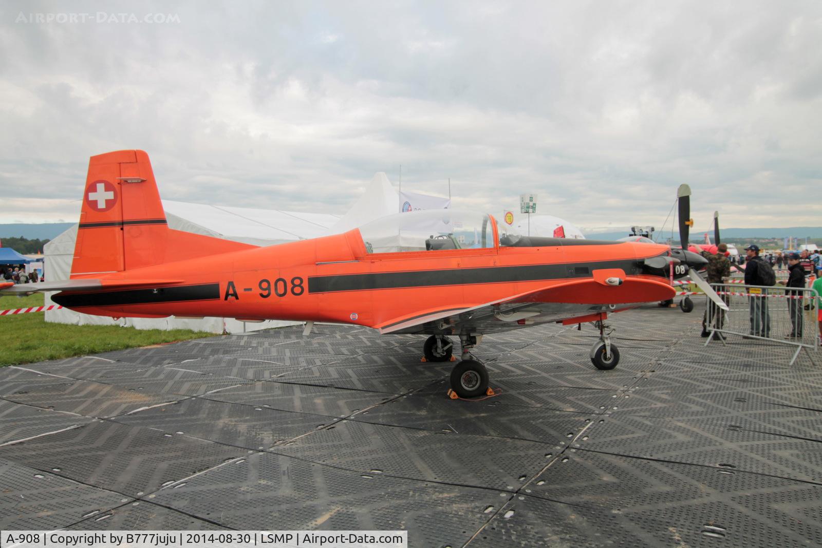 A-908, 1982 Pilatus PC-7 Turbo Trainer C/N 316, at AIR14