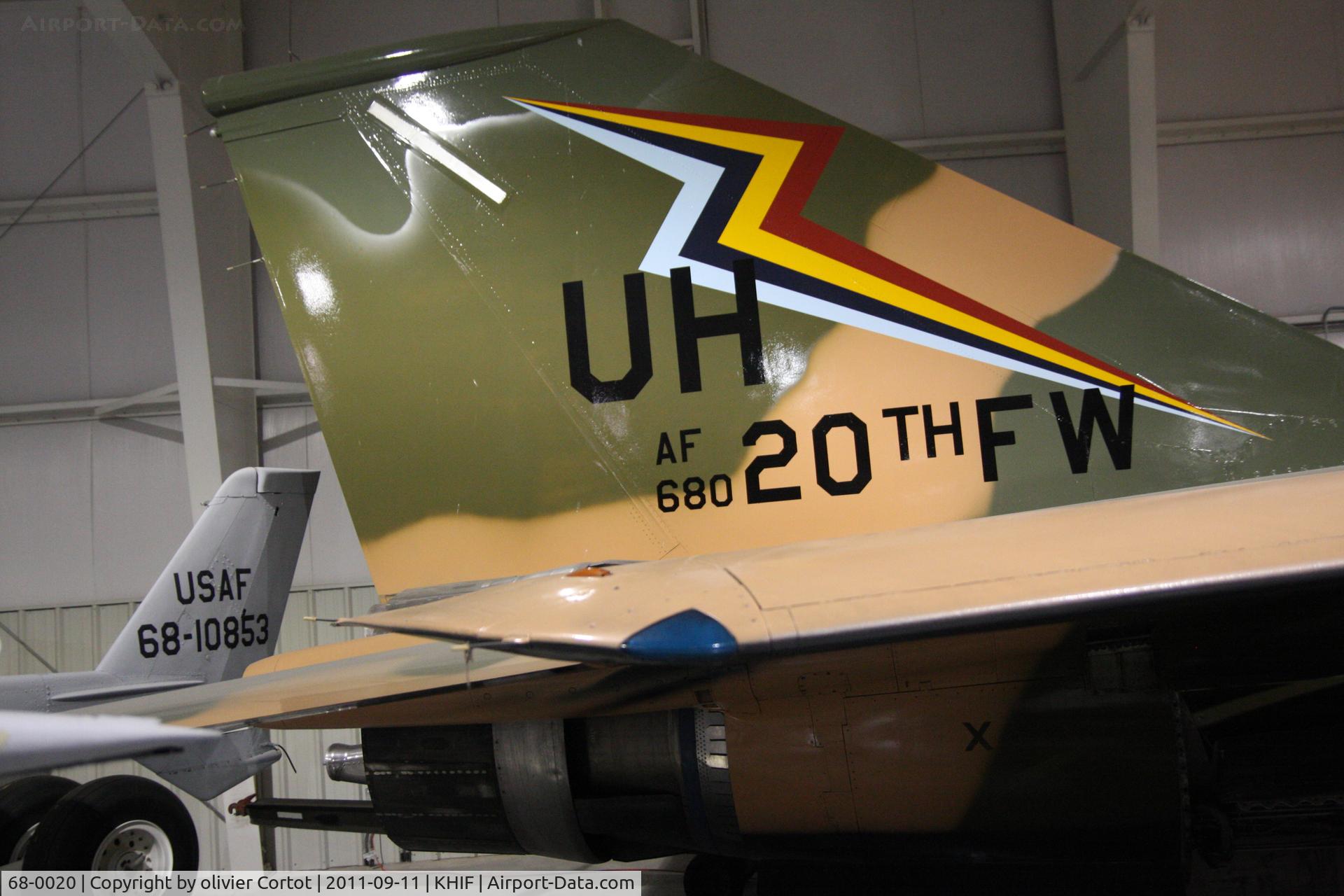 68-0020, 1968 General Dynamics F-111E Aardvark C/N A1-189/E-30, tail markings