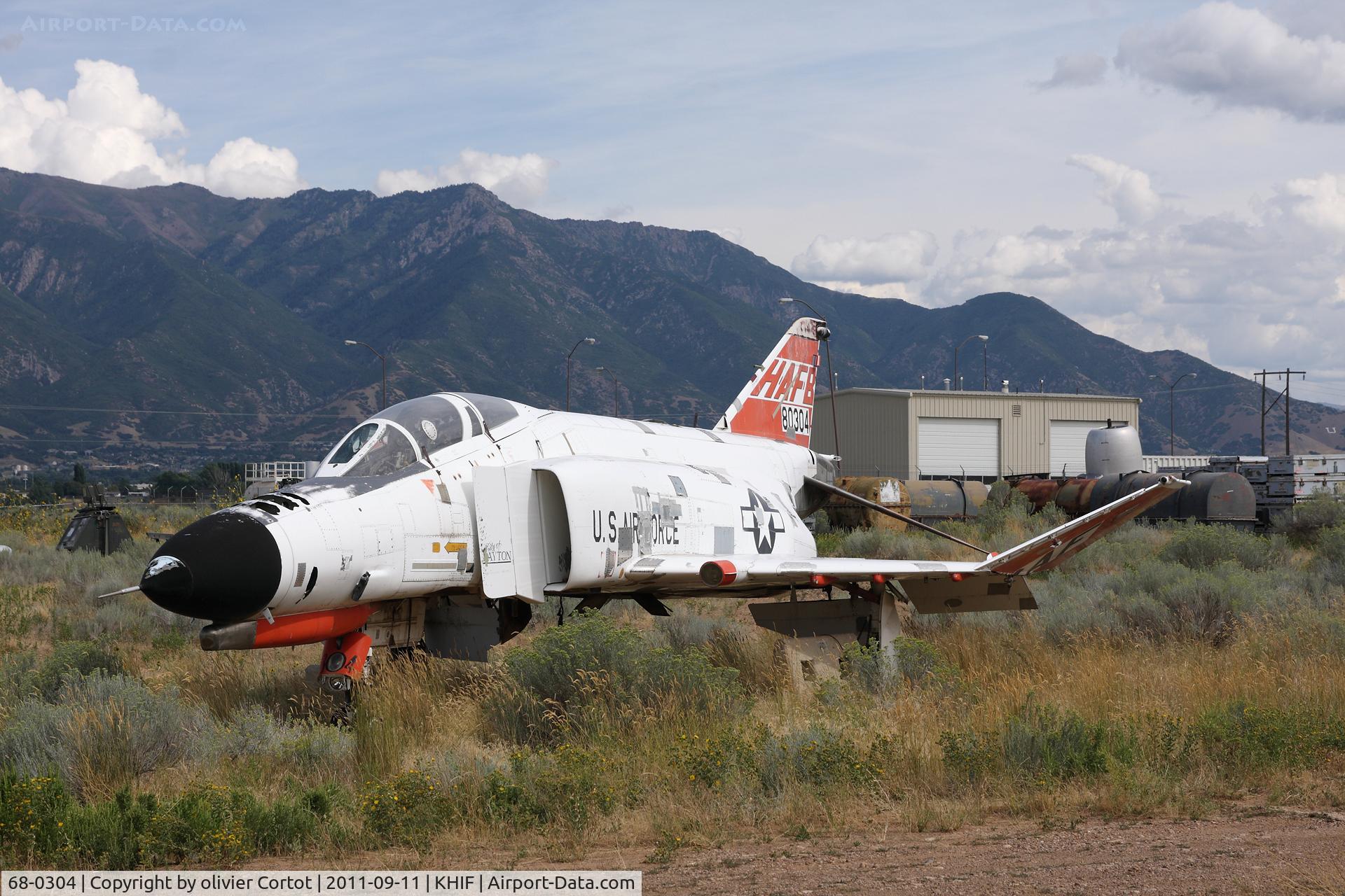 68-0304, 1967 McDonnell Douglas F-4E Phantom II C/N 3318, waiting for restoration, to be one of the museum's gate guardians
