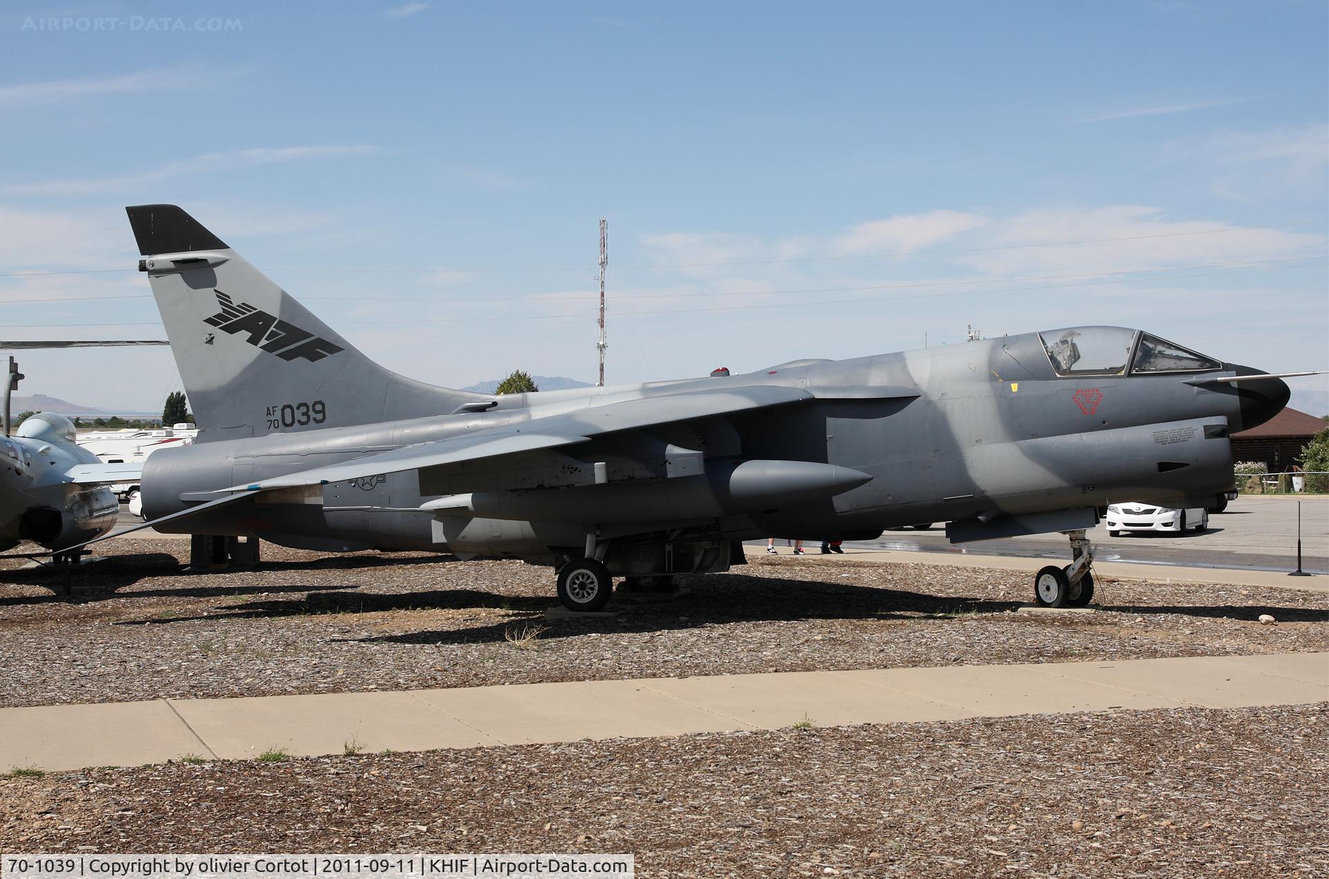70-1039, LTV YA-7F Corsair II C/N D-185, rare version of the Corsair