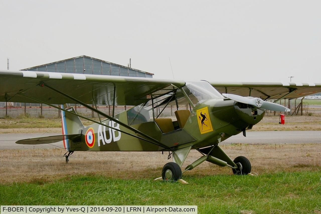 F-BOER, Piper PA-19 Super Cub C/N 181442, Piper PA-19 Super Cub, Static display, Rennes-St Jacques airport (LFRN-RNS) Air show 2014
