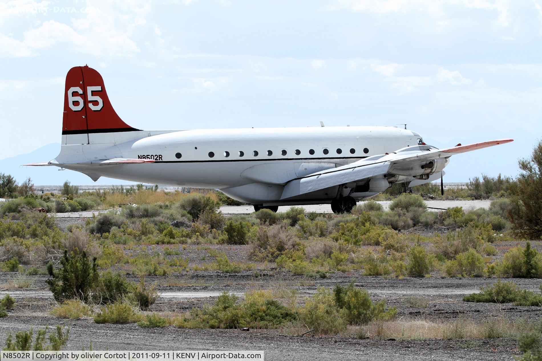 N8502R, 1981 Douglas C-54E Skymaster (DC-4) C/N 27367, hidden in Wendover, AZ