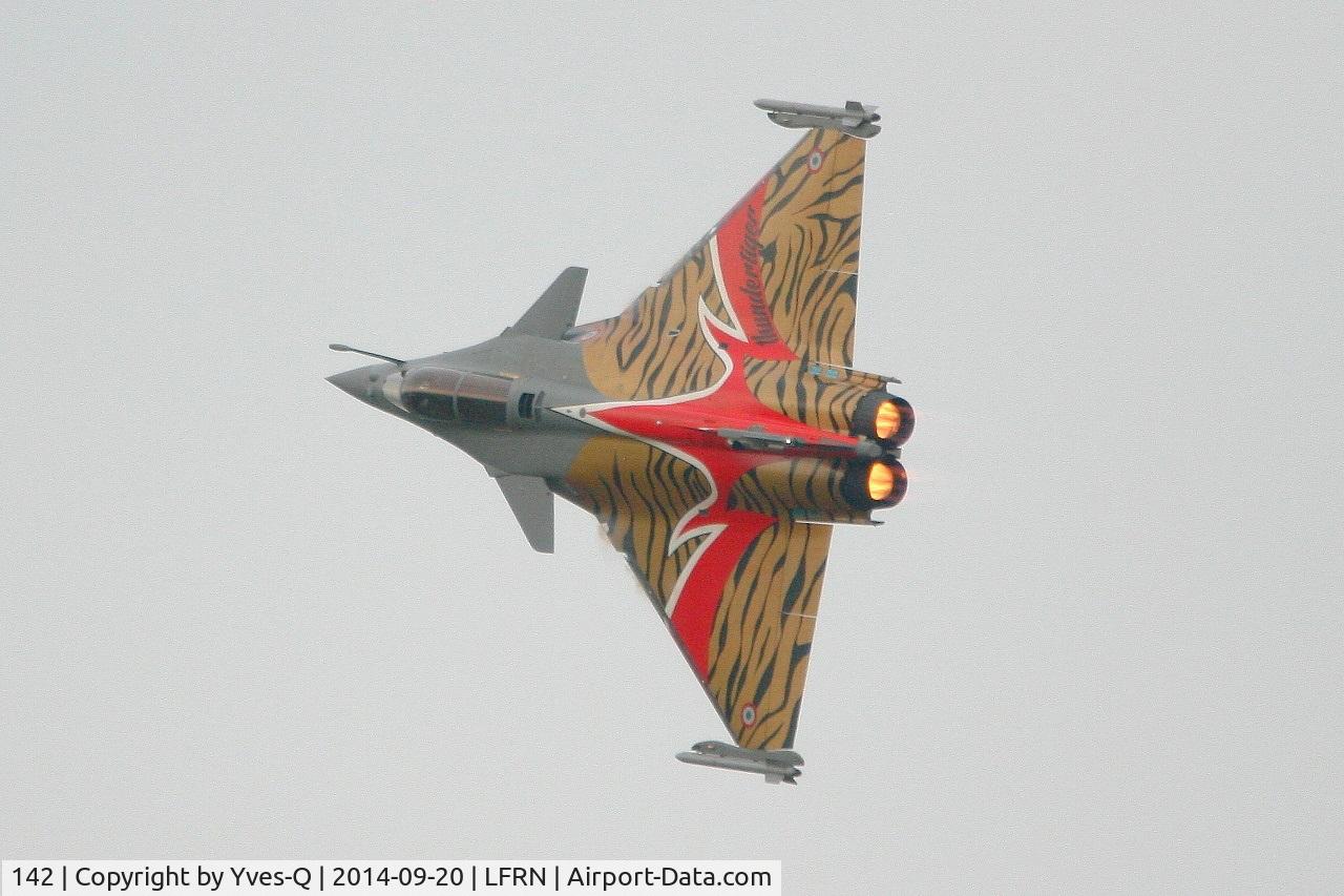 142, 2013 Dassault Rafale C C/N 142, 142 - 113-GU - French Air Force Dassault Rafale C (113-GU) Nato Tiger Meet 2014, On display, Rennes-St Jacques airport (LFRN-RNS) Air show 2014