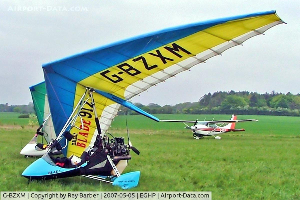 G-BZXM, 2001 Mainair Blade 912 C/N 1283-0501-7-W1078, Mainair Blade 912 [1283-0501-7] Popham~G 05/05/2007