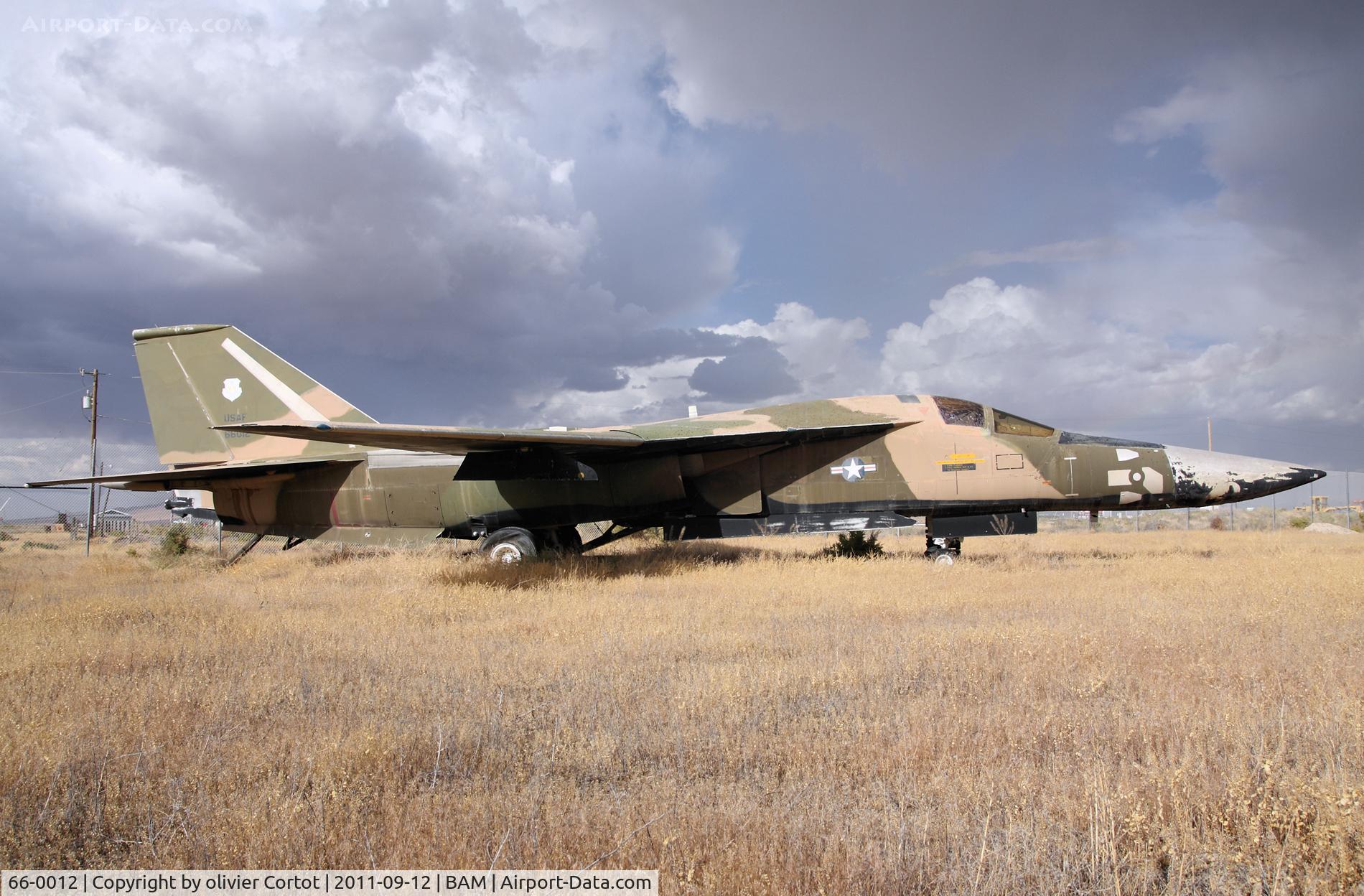 66-0012, 1967 General Dynamics F-111A C/N A1-30, in the grass