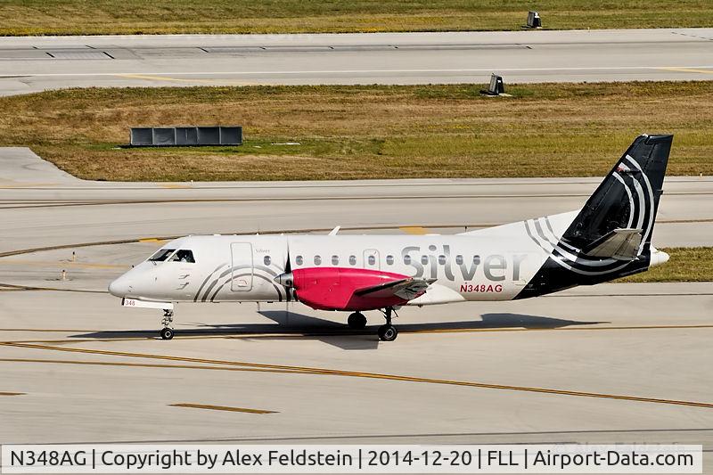 N348AG, 1998 Saab 340B C/N 340B-448, Ft. Lauderdale