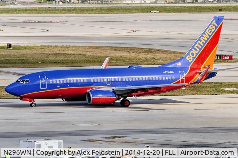 N296WN, 2007 Boeing 737-7H4 C/N 36613, Ft. Lauderdale