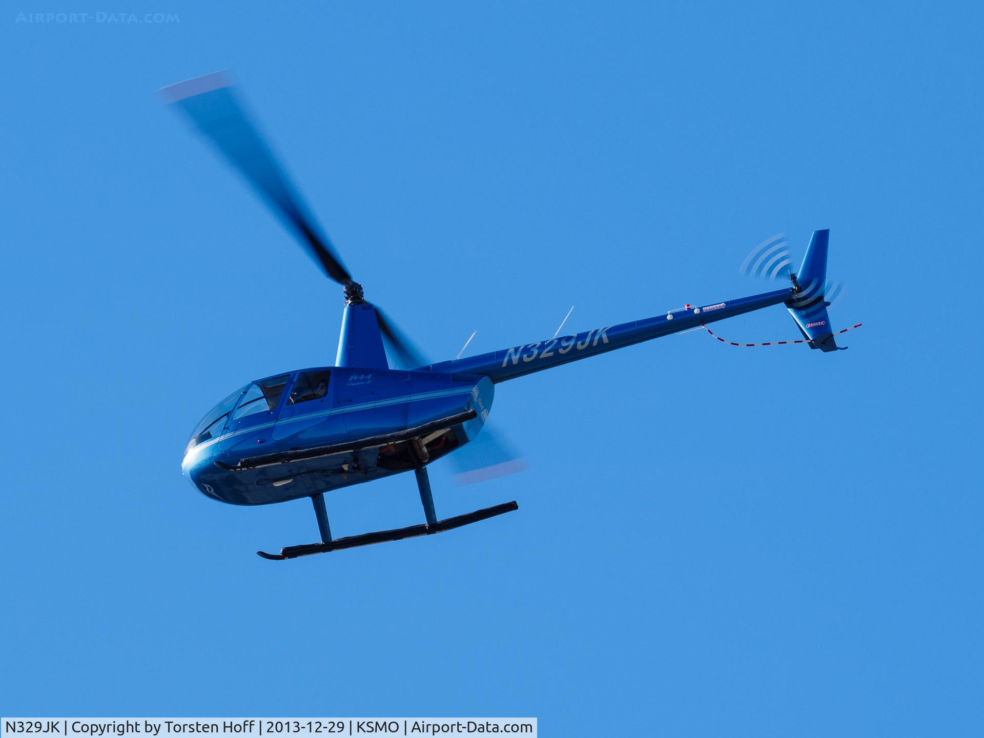 N329JK, 2005 Robinson R44 II C/N 10674, N329JK arriving on RWY 21