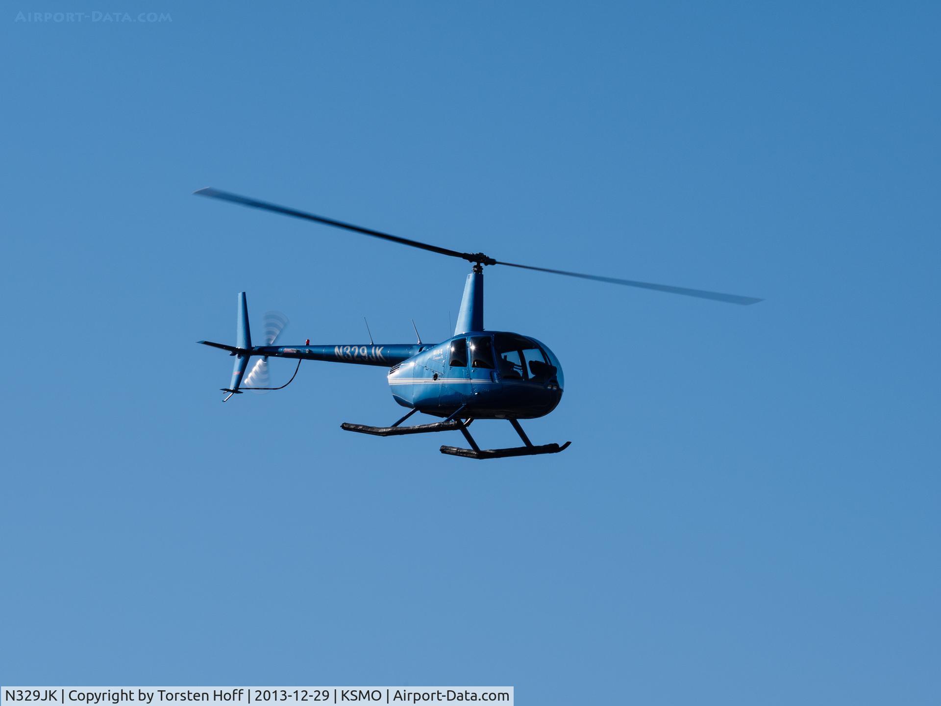 N329JK, 2005 Robinson R44 II C/N 10674, N329JK arriving on RWY 21