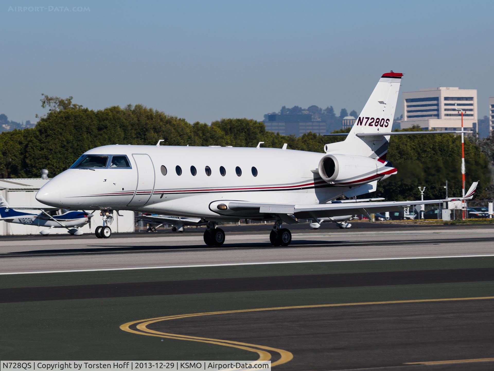 N728QS, 2005 Israel Aircraft Industries Gulfstream 200 C/N 116, N728QS arriving on RWY 21