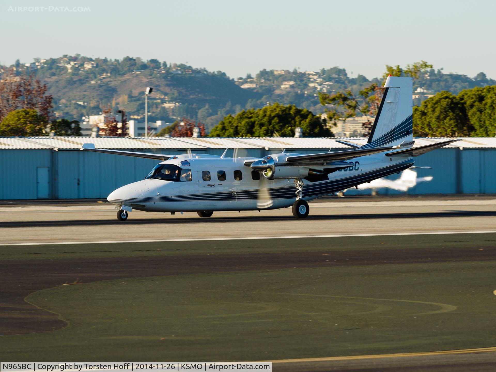 N965BC, 1984 Gulfstream 695A Jetprop 1000 C/N 96071, N965BC departing from RWY 21
