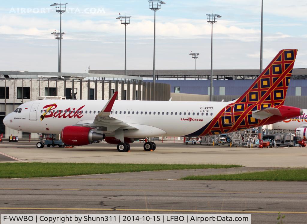 F-WWBO, 2014 Airbus A320-214 C/N 6164, C/n 6164 - To be PK-LAF